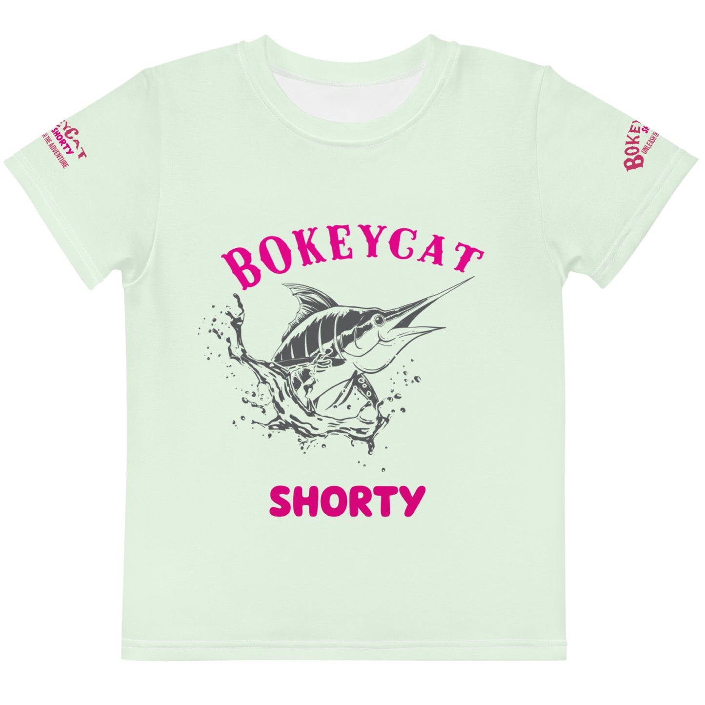 BokeyCat Kids crew neck t-shirt. (Shorty)