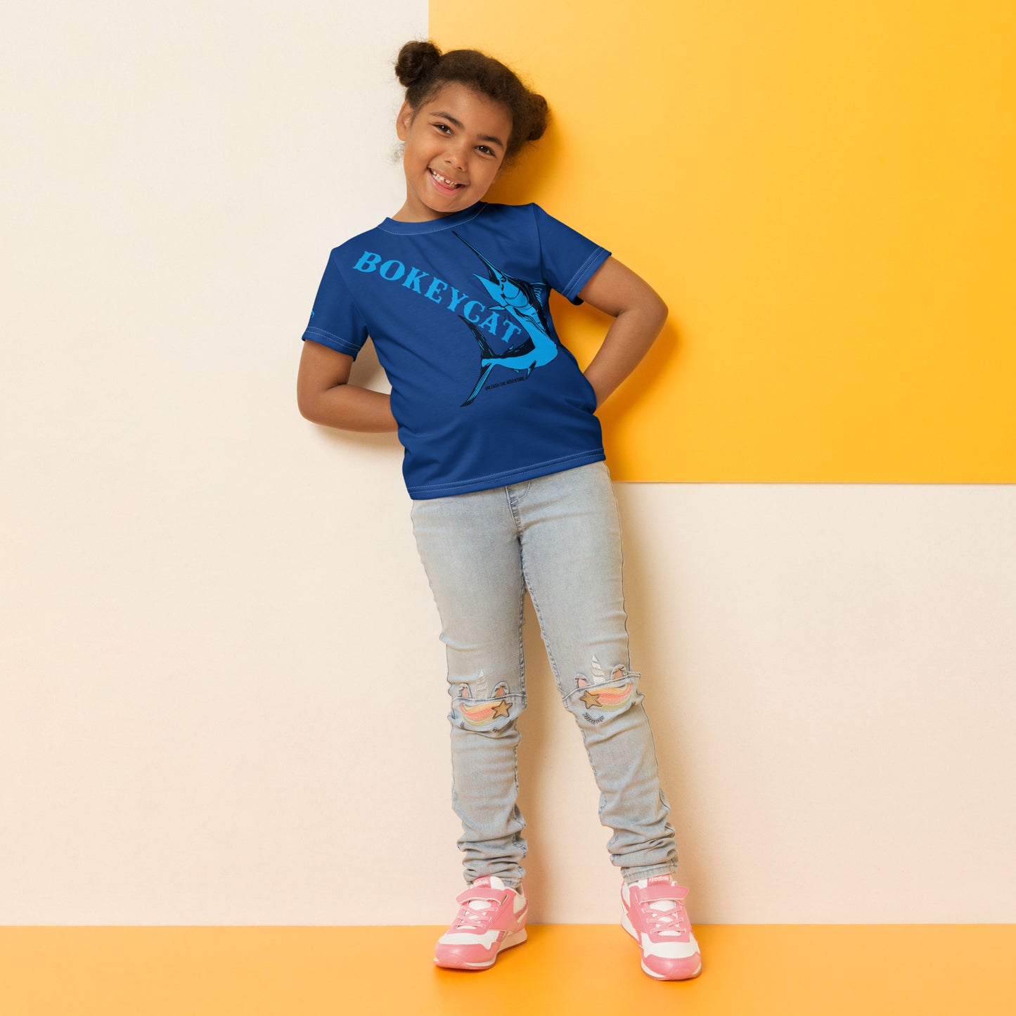 BokeyCat kids crew neck t-shirt