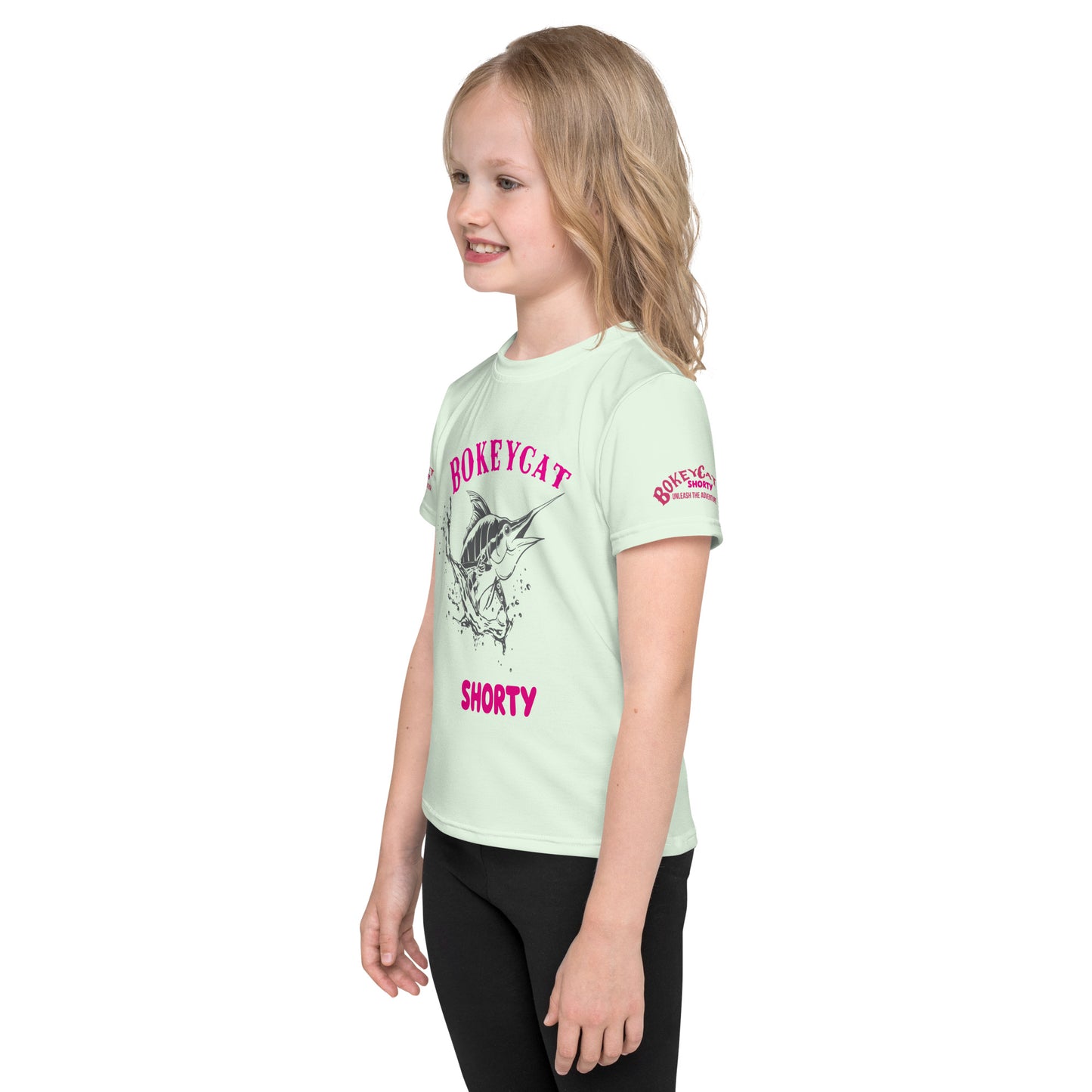 BokeyCat Kids crew neck t-shirt. (Shorty)