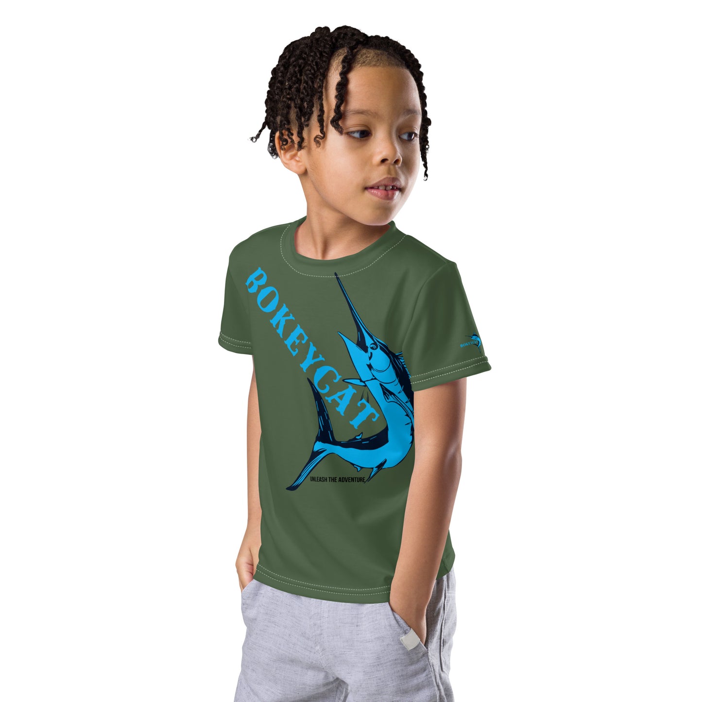 BokeyCat kids crew neck t-shirt