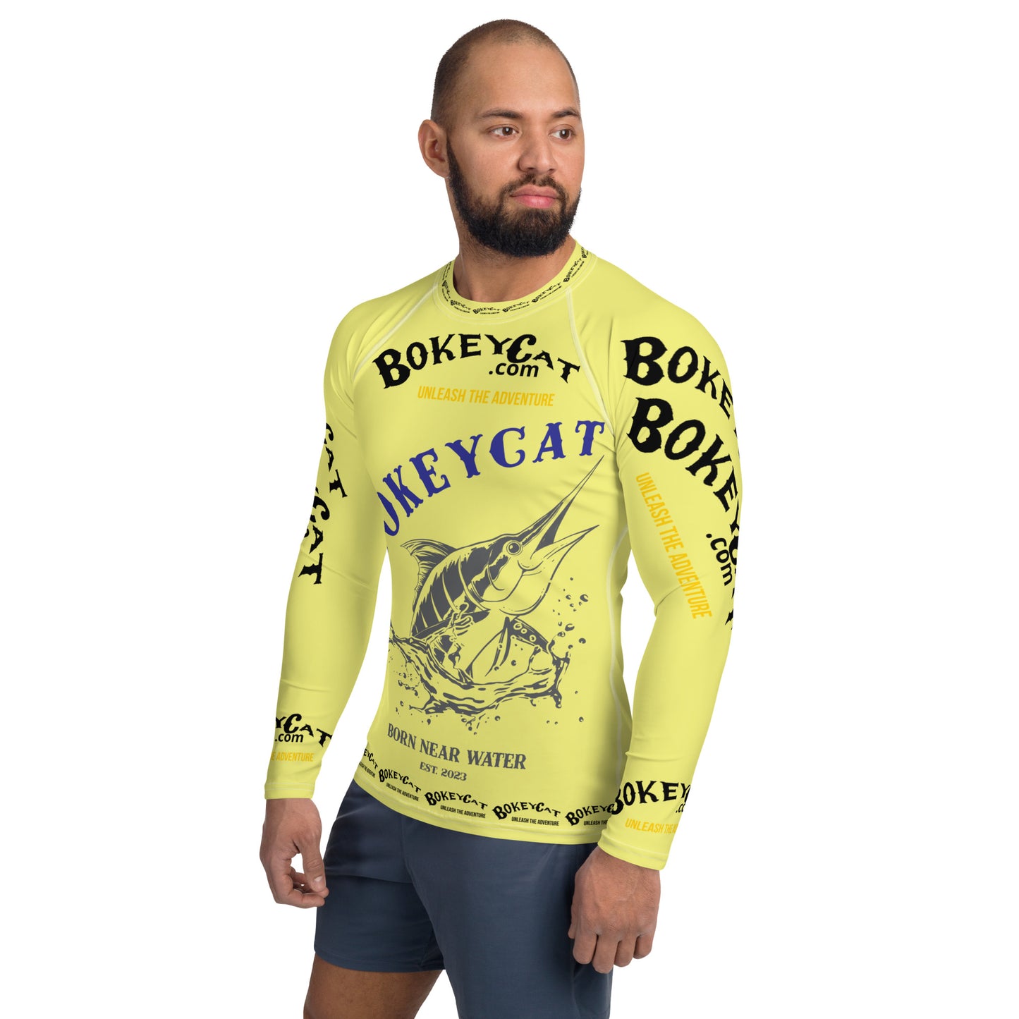 BokeyCat .com Men's Rash Guard