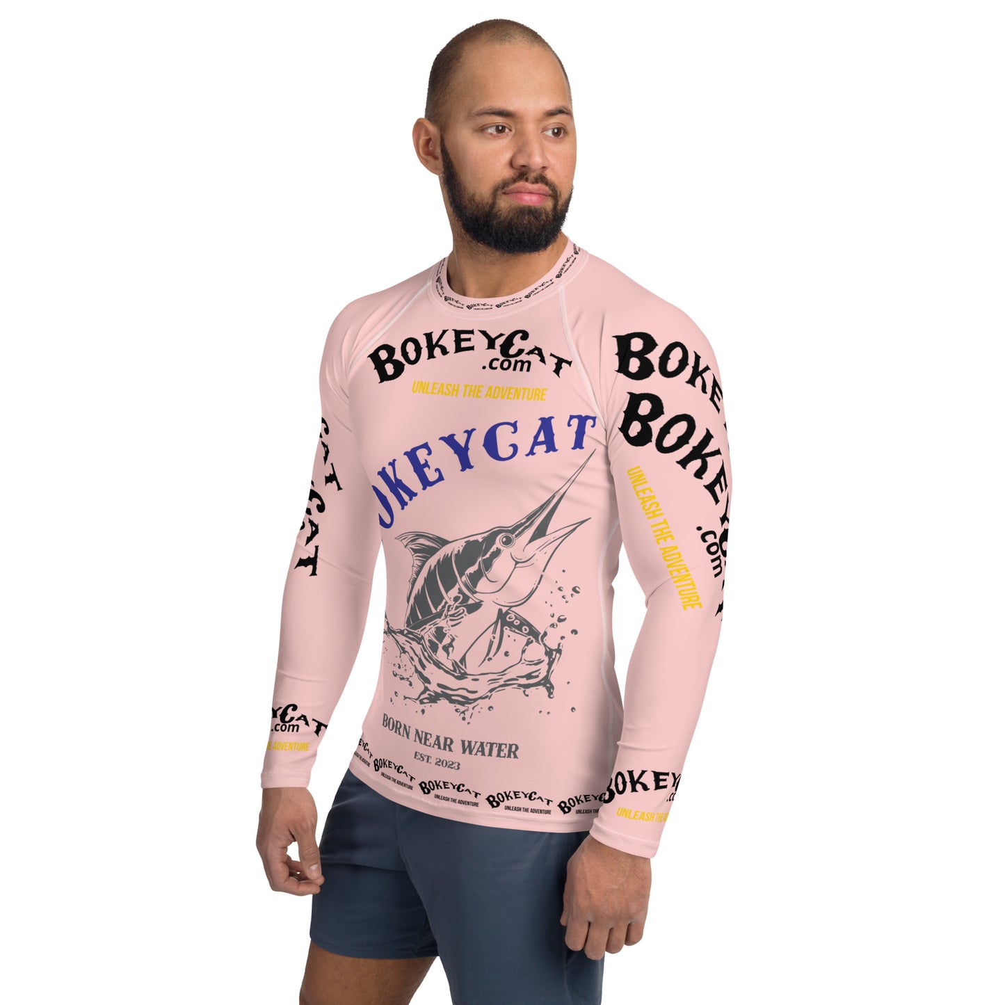 BokeyCat .com Men's Rash Guard