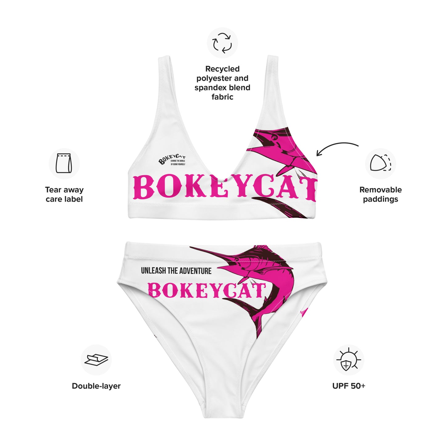 BokeyCat Bokini high-waisted bikini