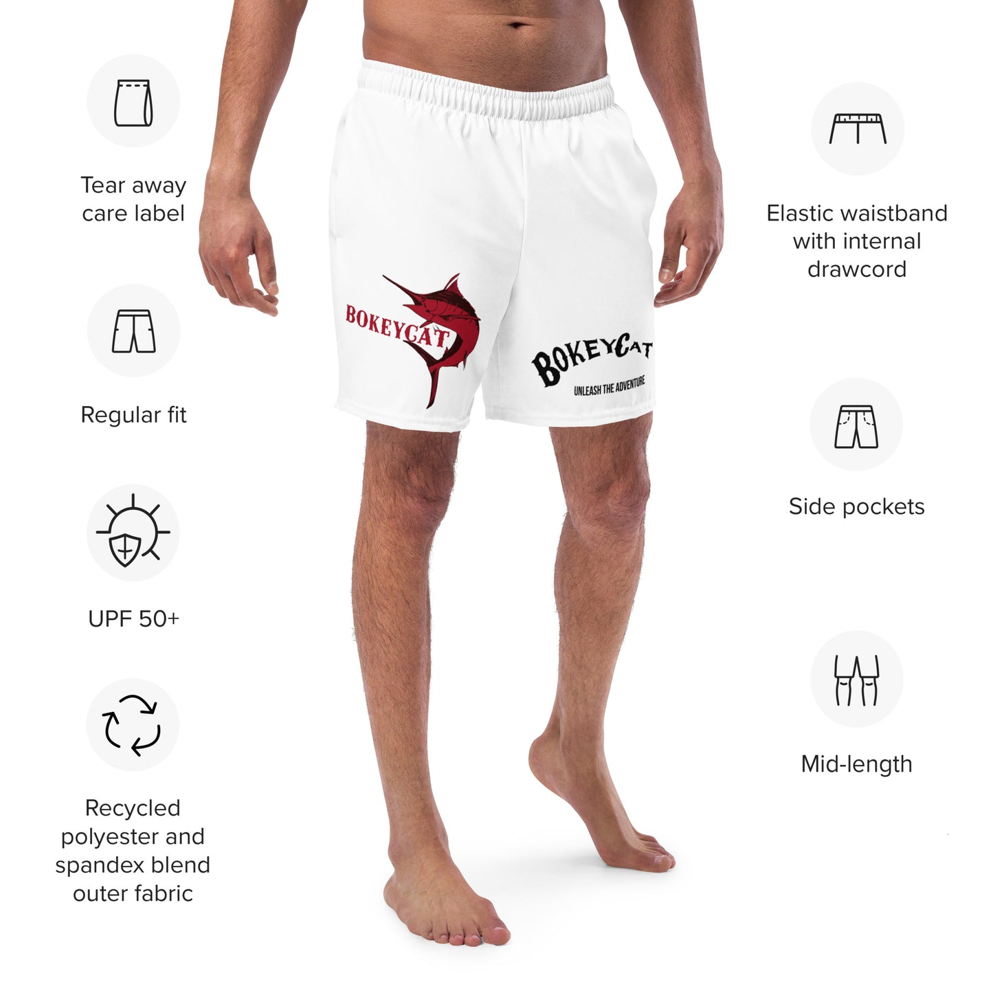 BokeyCat Swim Trunks