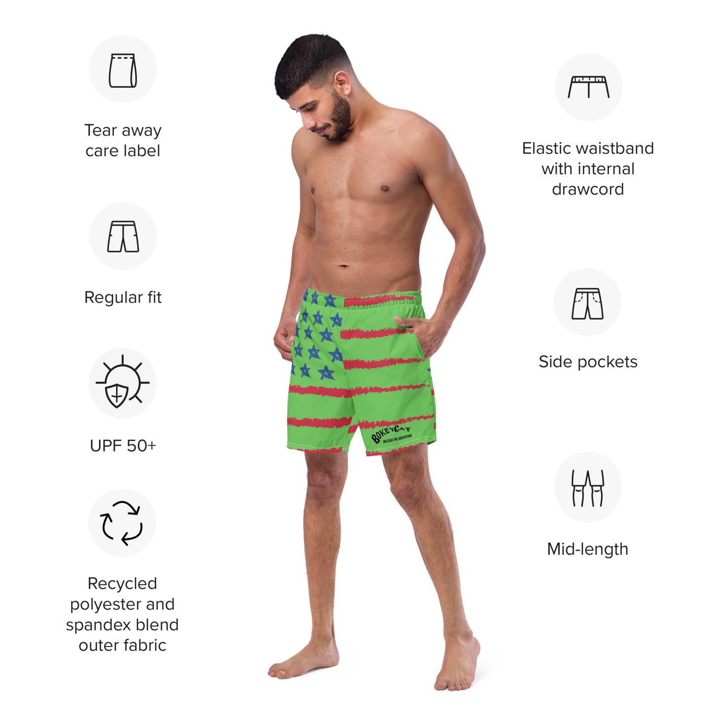BokeyCat Swim Trunks