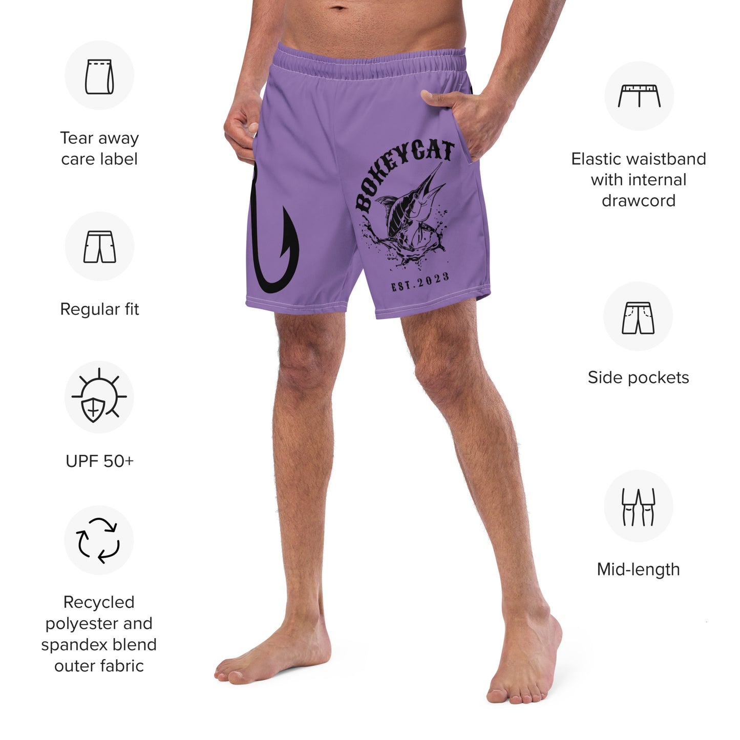 BokeyCat Swim Trunks