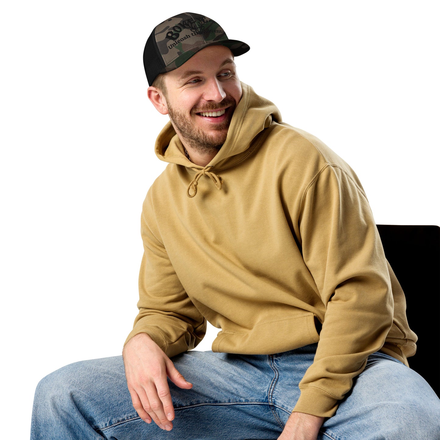 BokeyCat Camouflage trucker hat