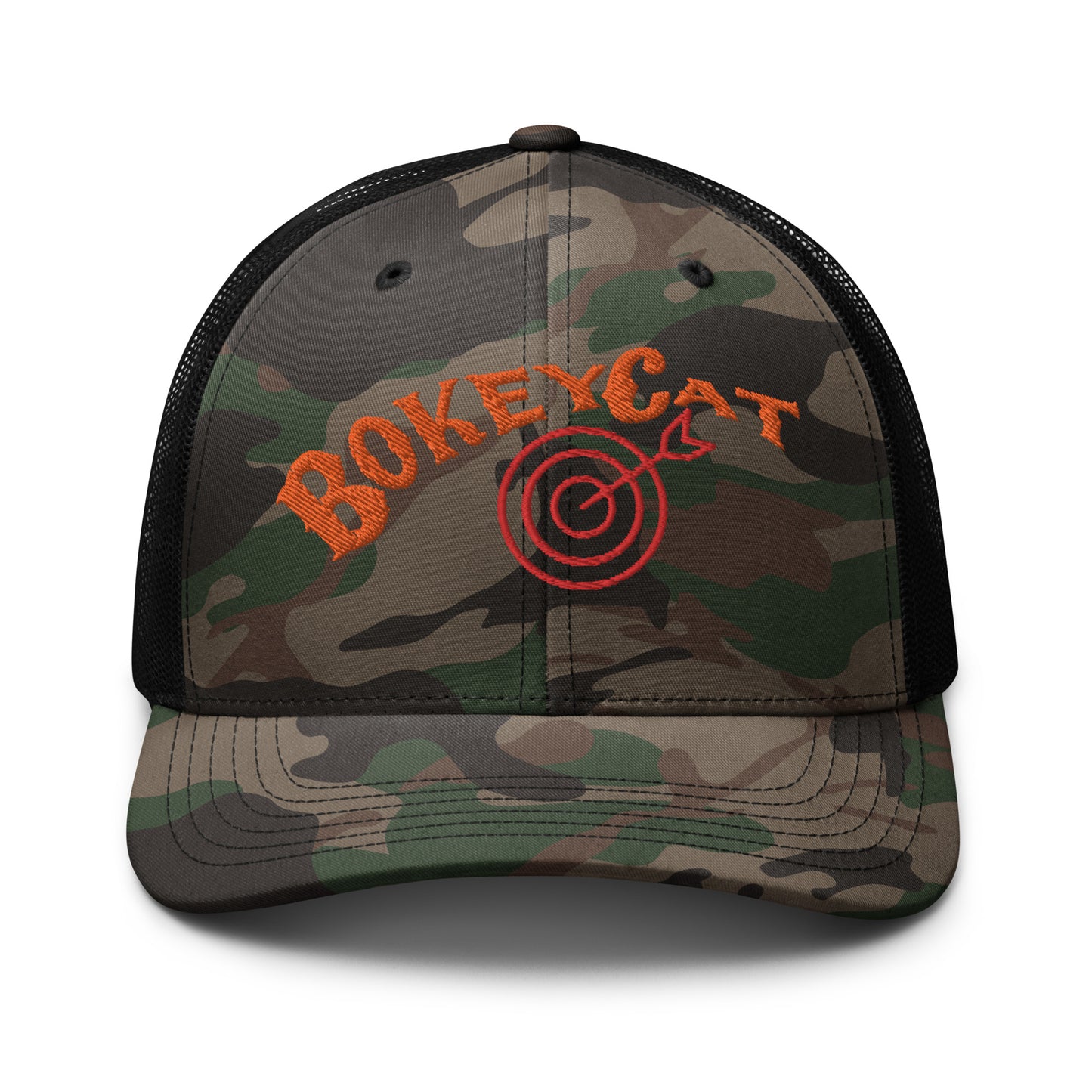 BokeyCat Camouflage trucker hat