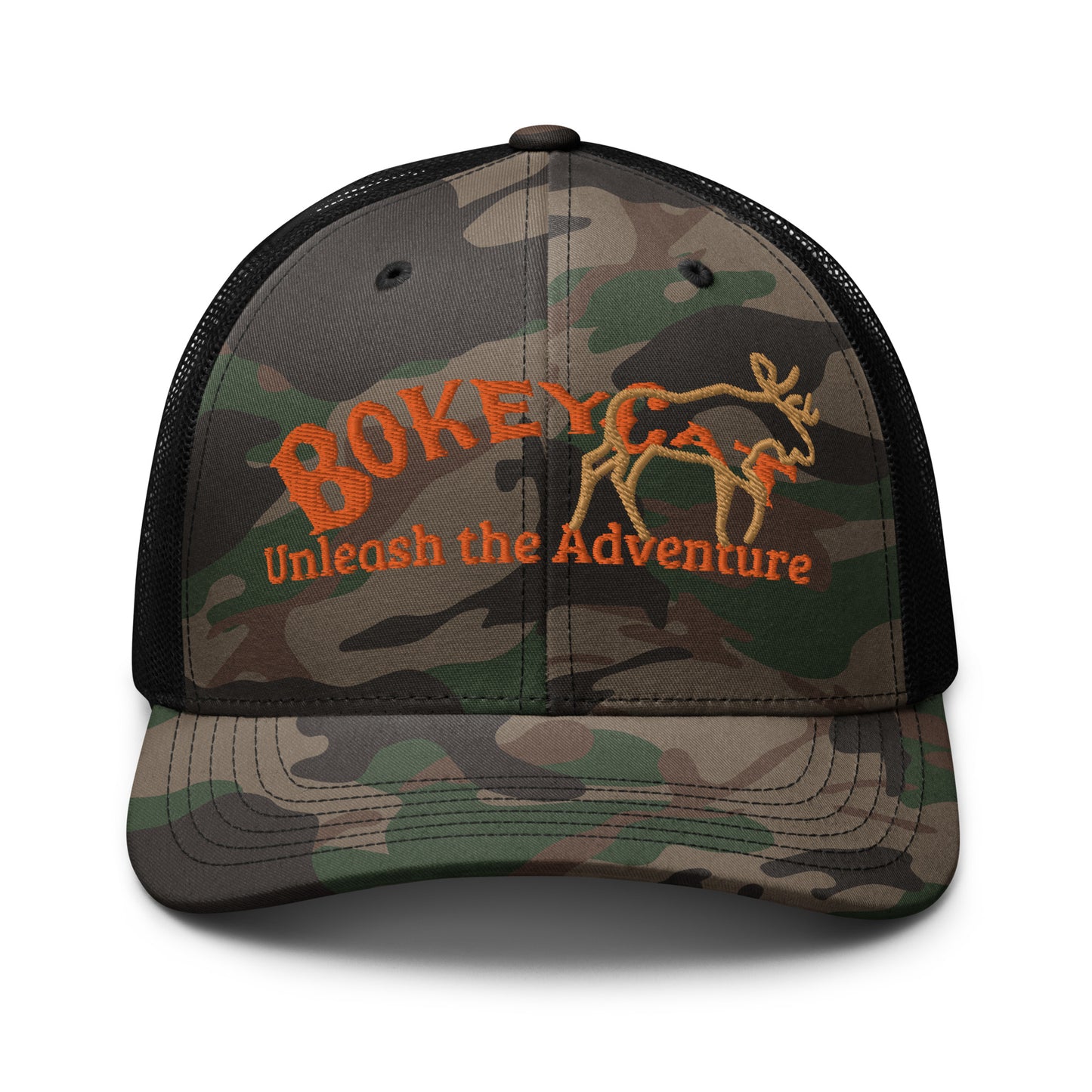 BokeyCat Camouflage trucker hat