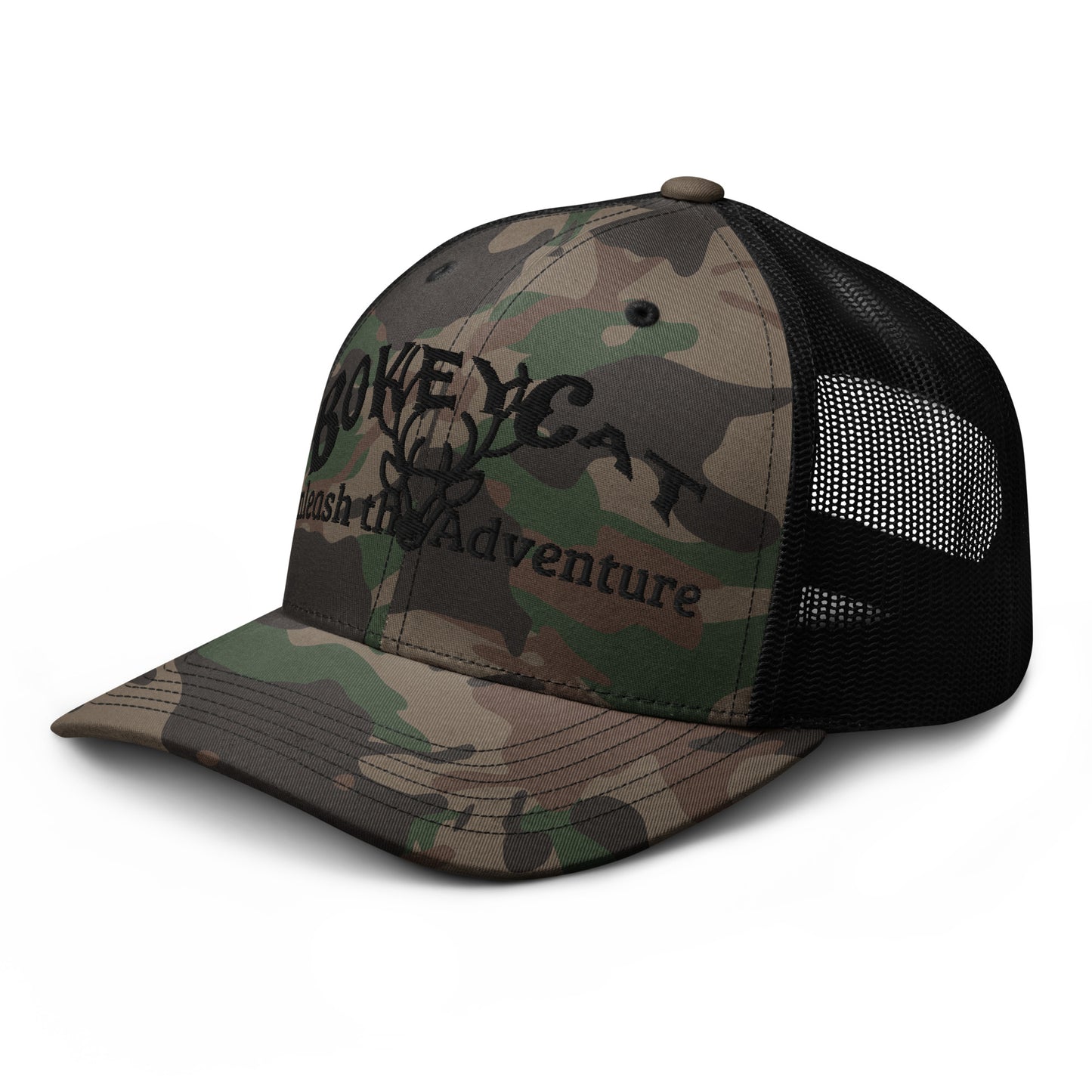 BokeyCat Camouflage trucker hat