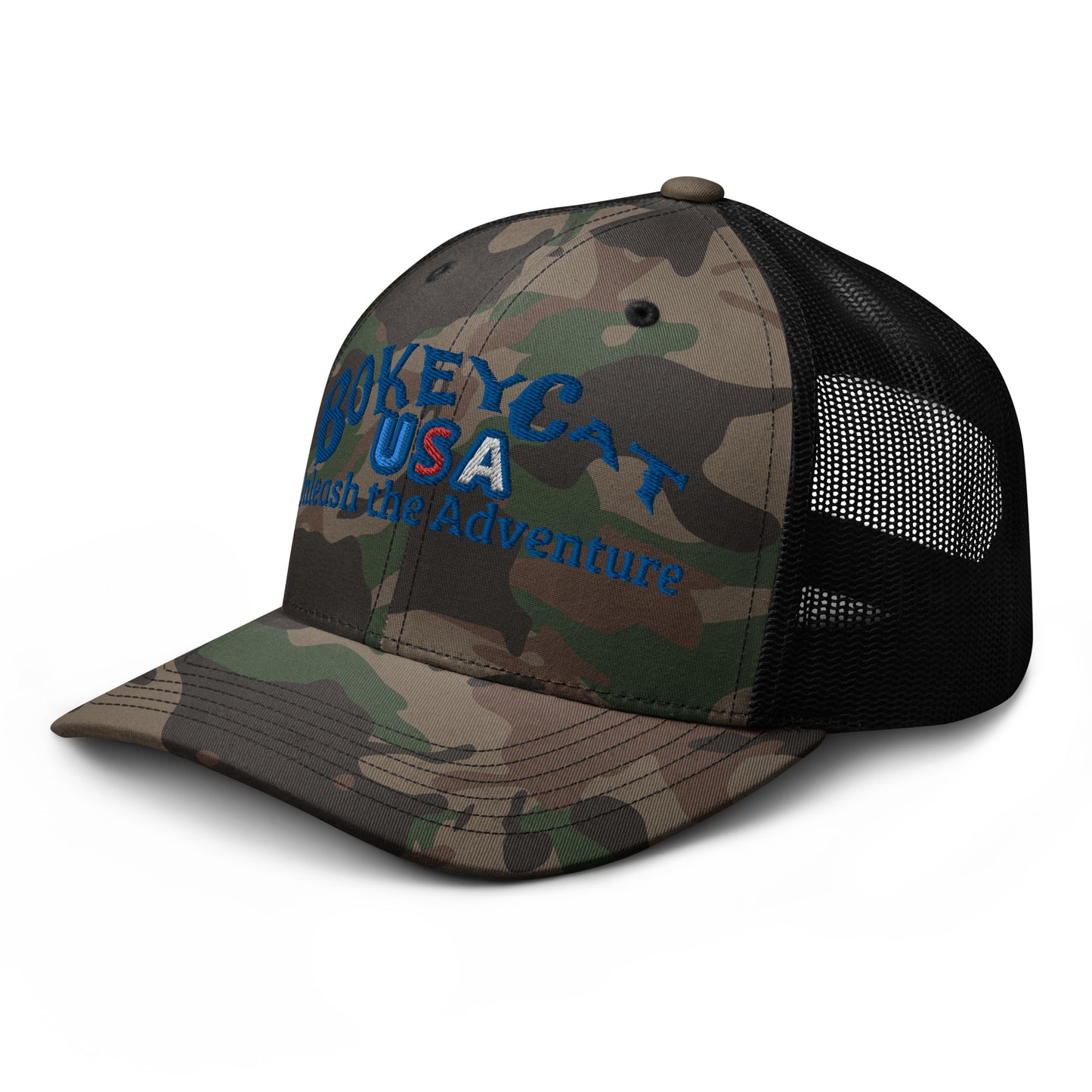 BokeyCat Camouflage trucker hat