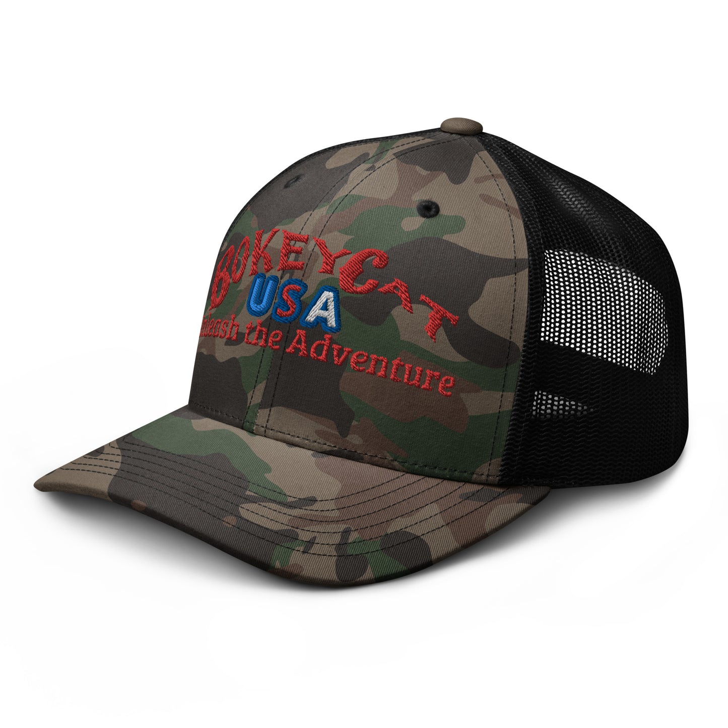 BokeyCat Camouflage trucker hat