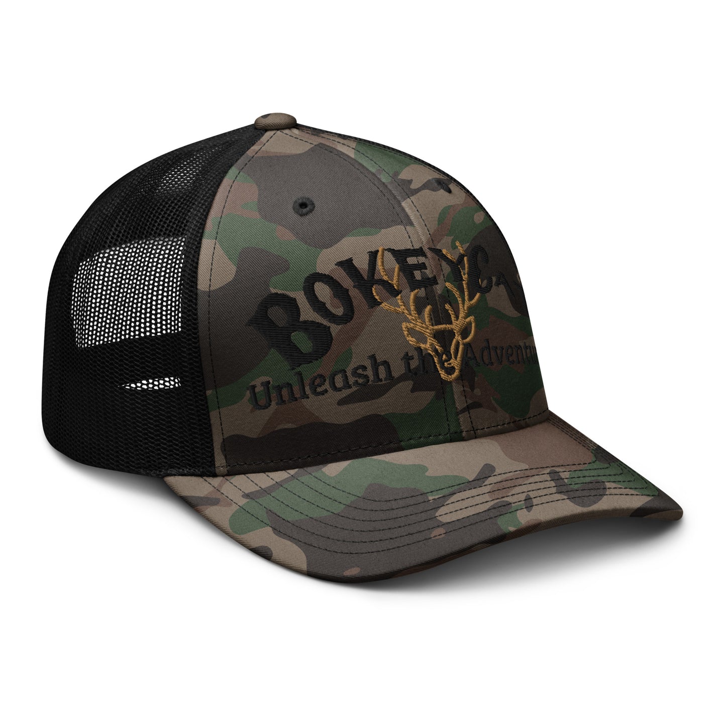 BokeyCat Camouflage trucker hat