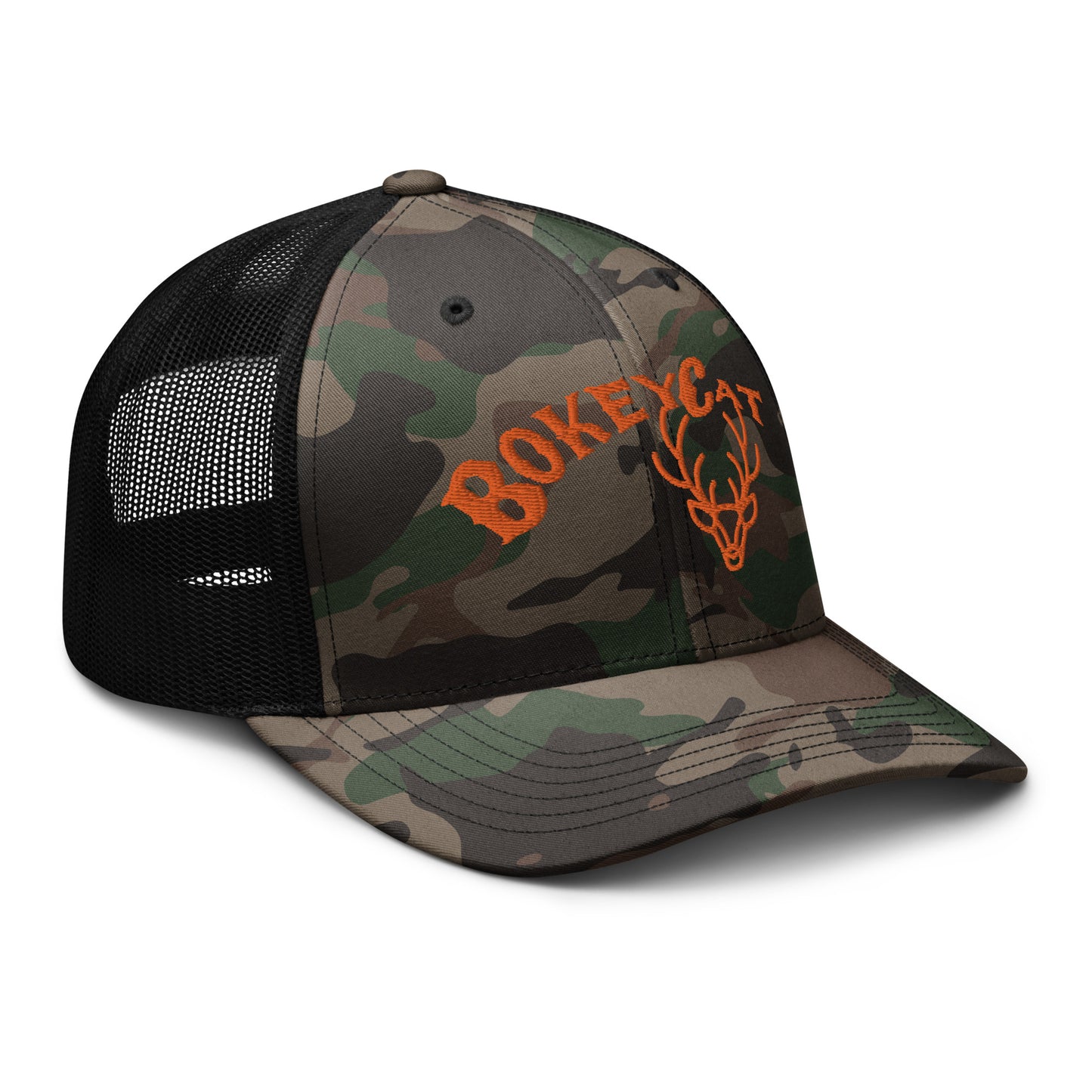 BokeyCat Camouflage trucker hat