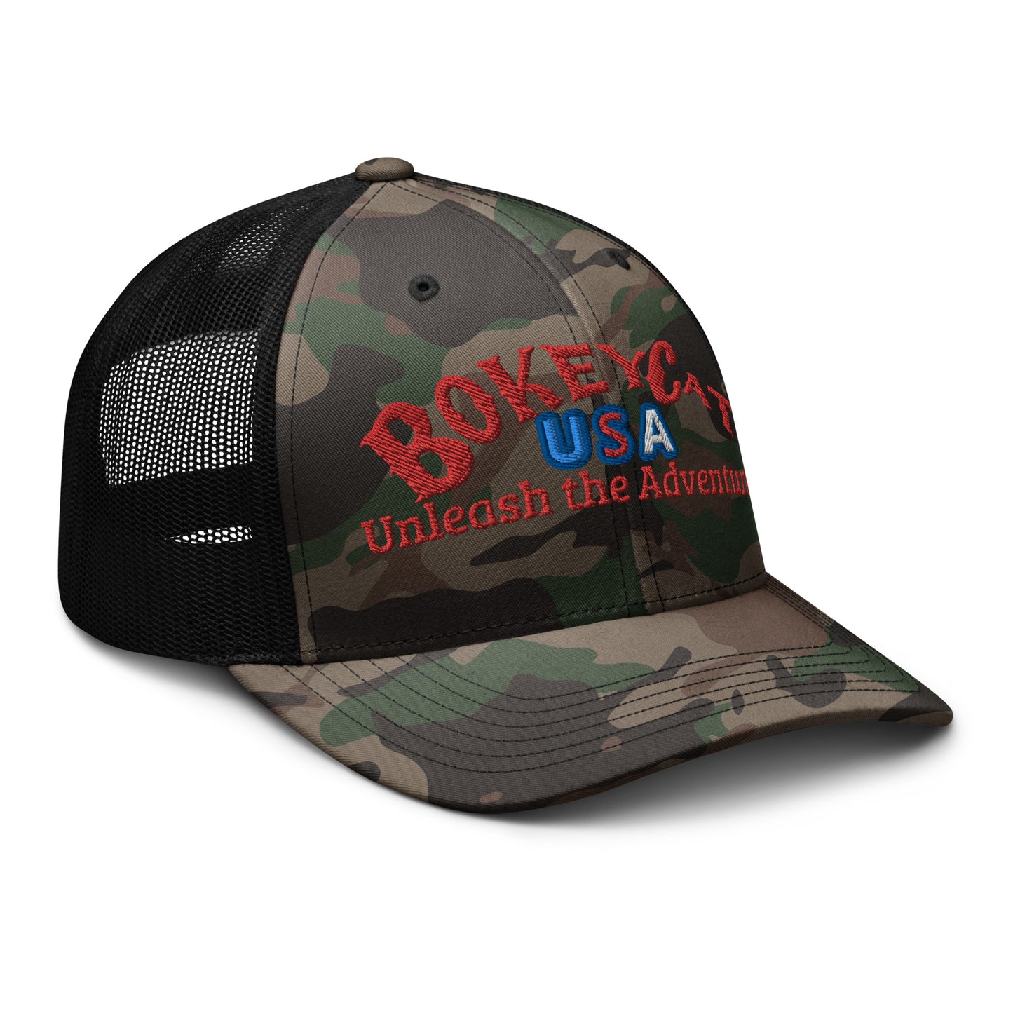 BokeyCat Camouflage trucker hat