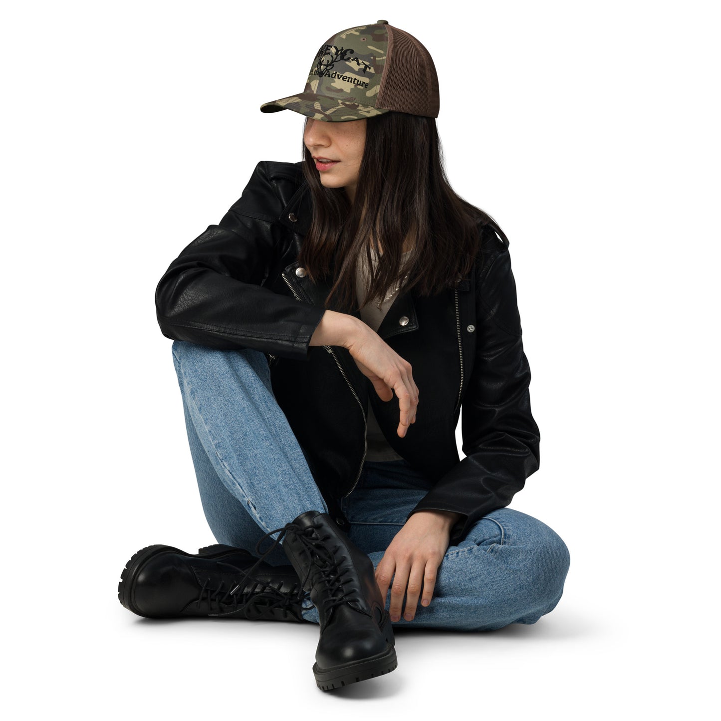 BokeyCat Camouflage trucker hat