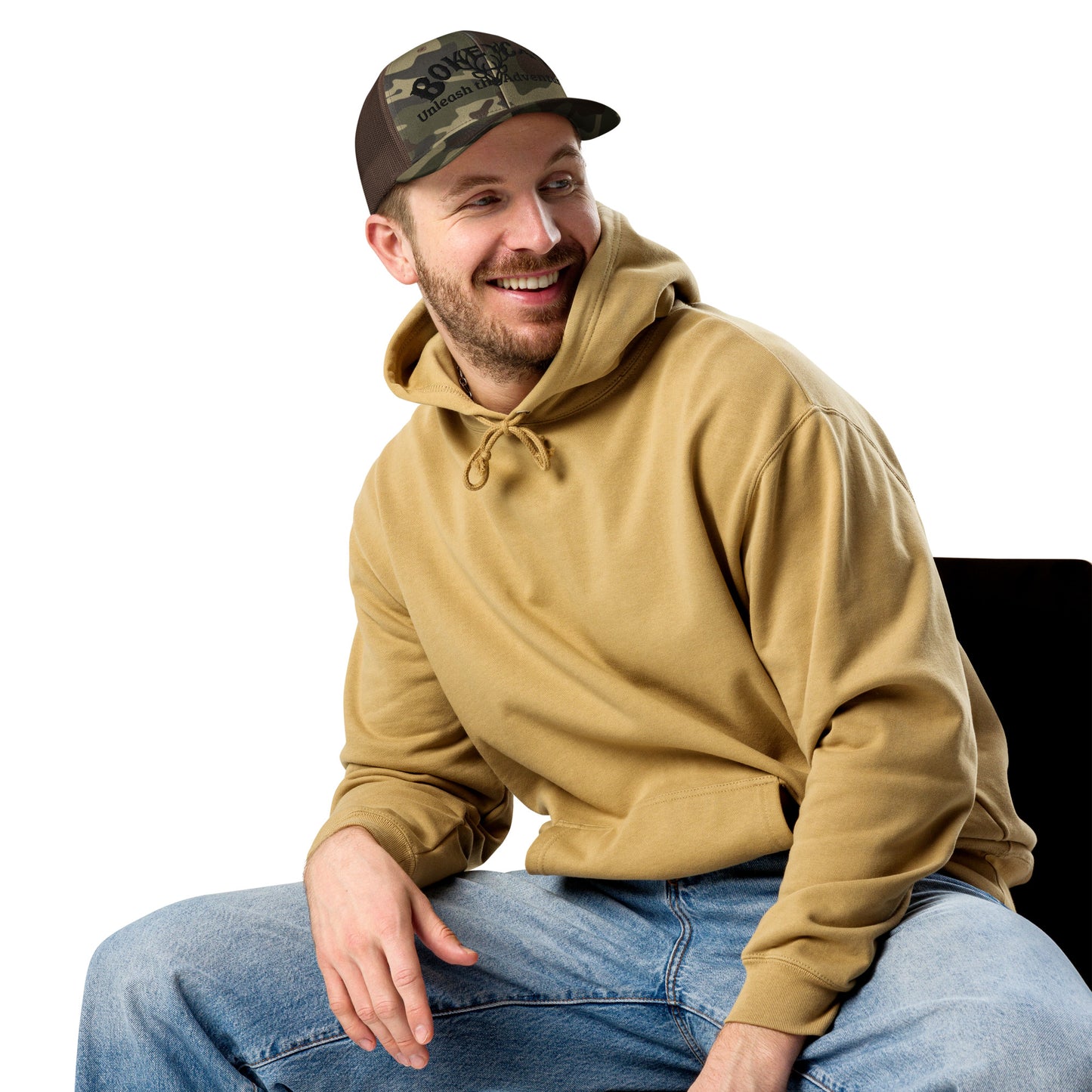 BokeyCat Camouflage trucker hat