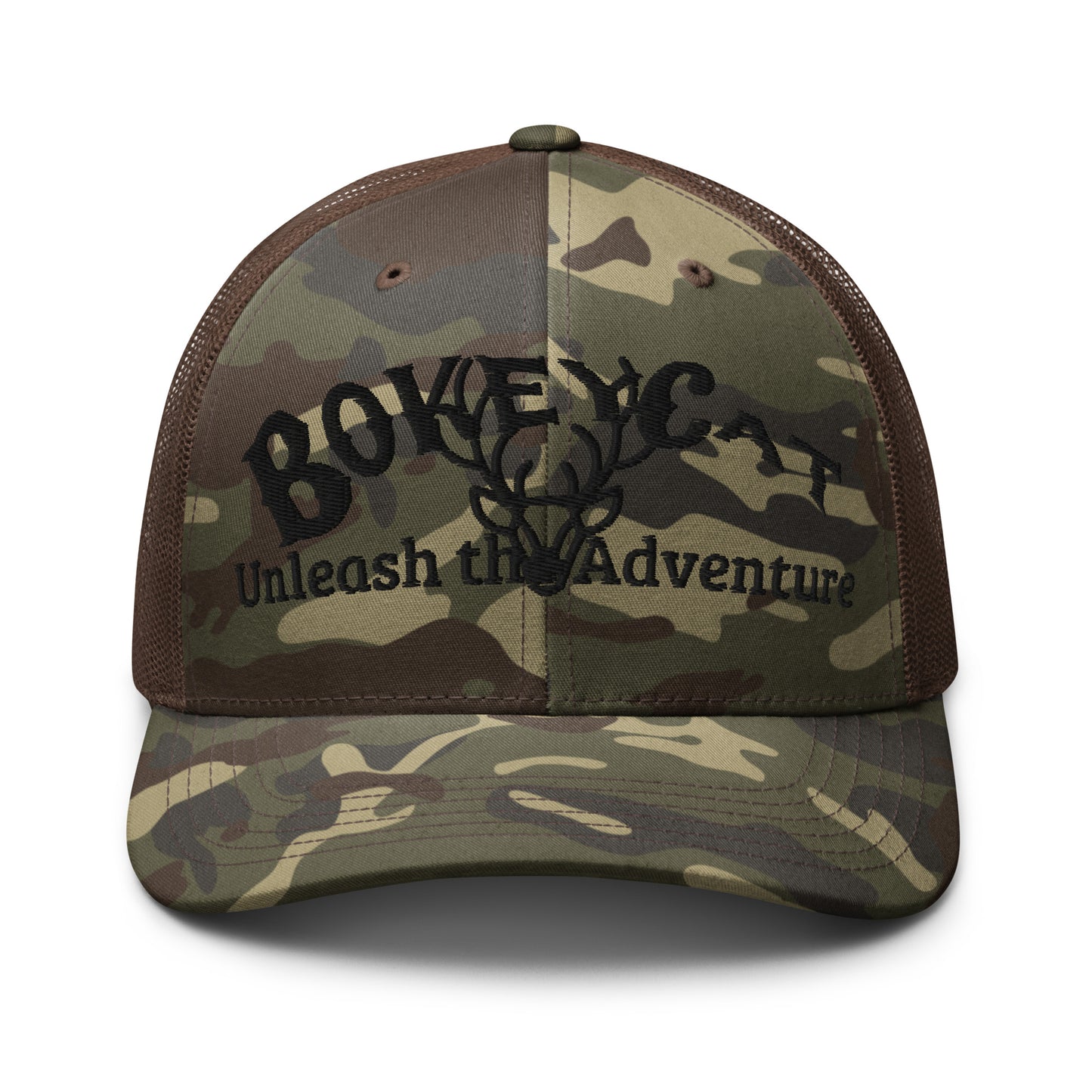 BokeyCat Camouflage trucker hat