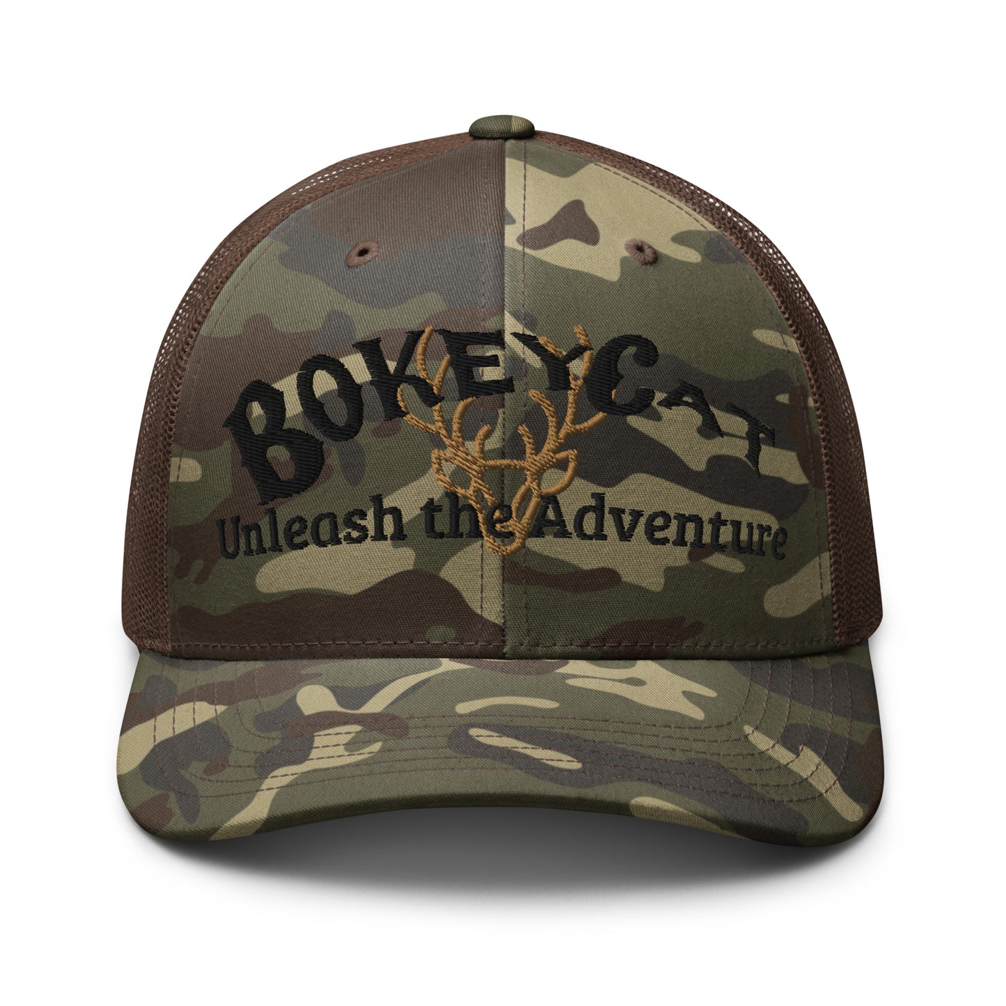 BokeyCat Camouflage trucker hat