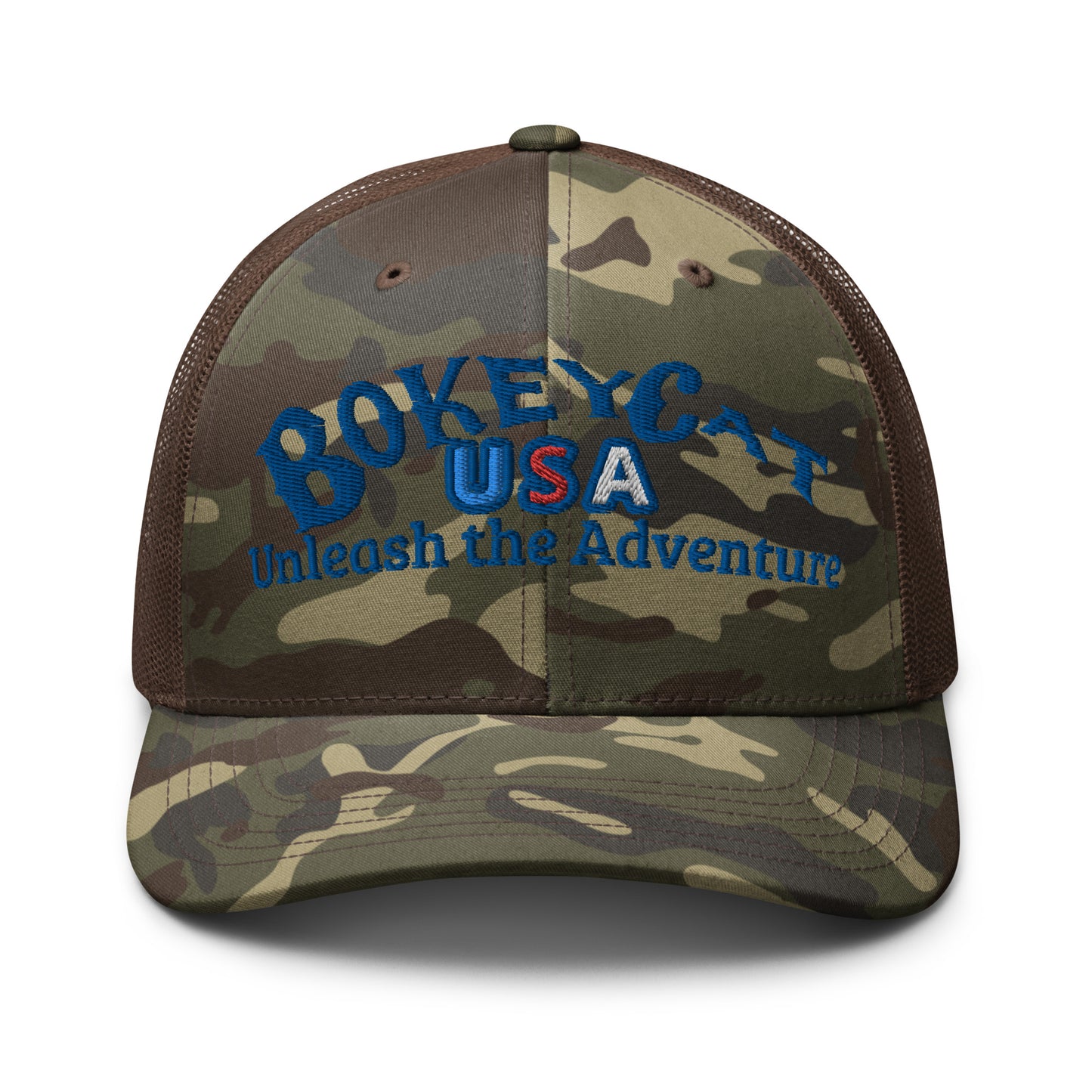 BokeyCat Camouflage trucker hat