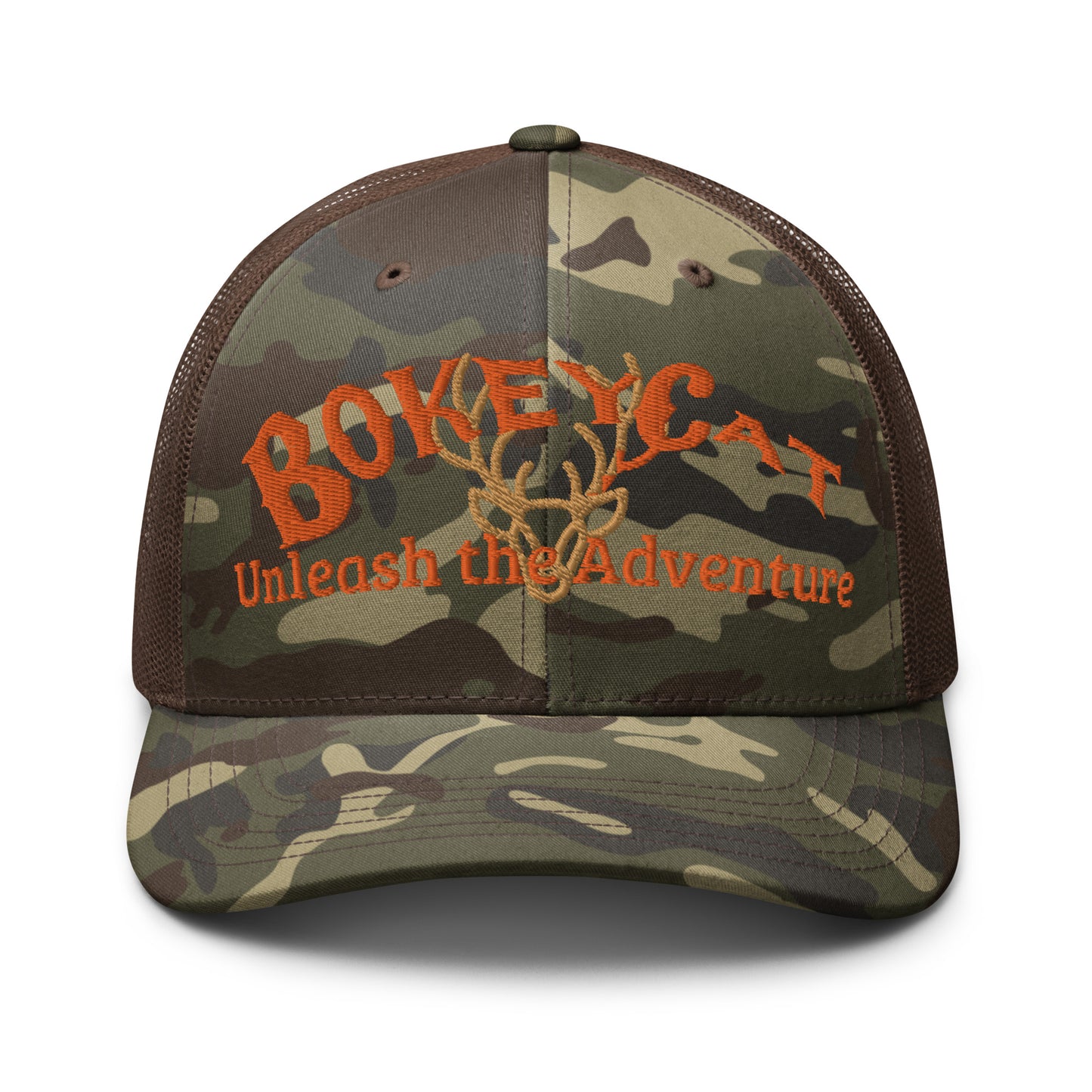 BokeyCat Camouflage trucker hat