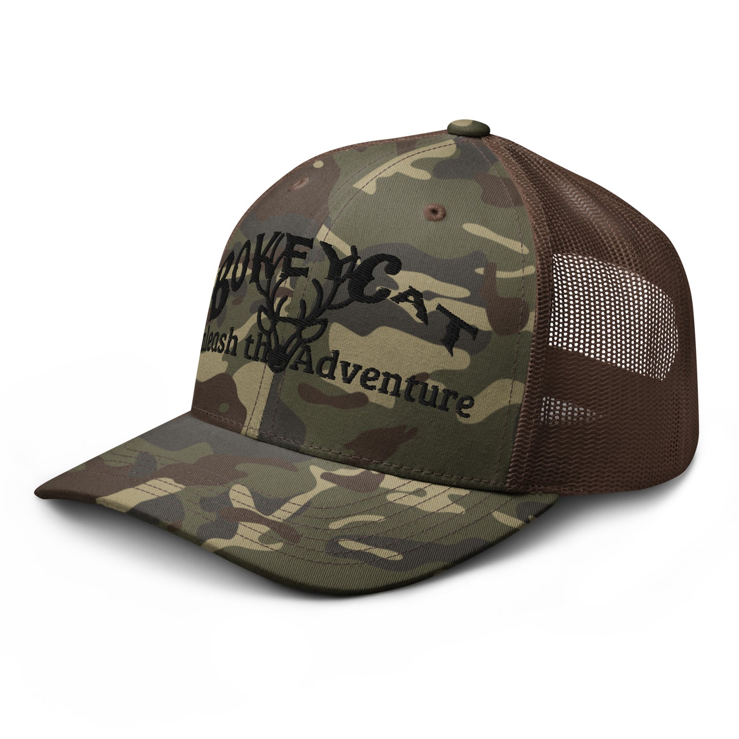BokeyCat Camouflage trucker hat