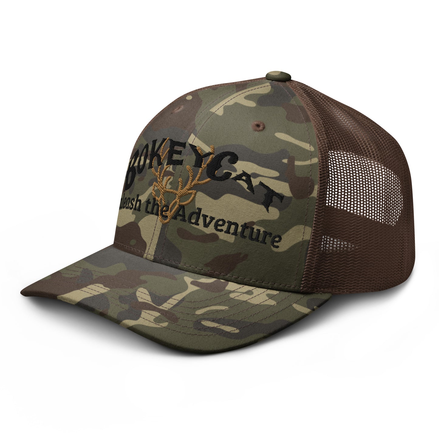 BokeyCat Camouflage trucker hat