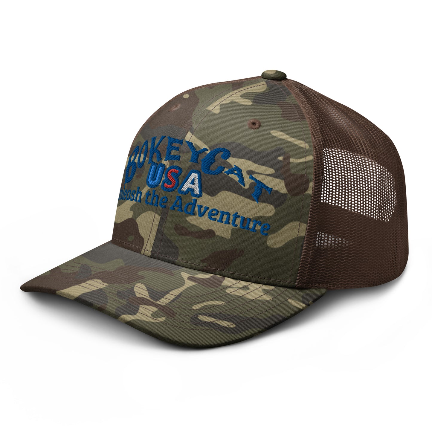BokeyCat Camouflage trucker hat