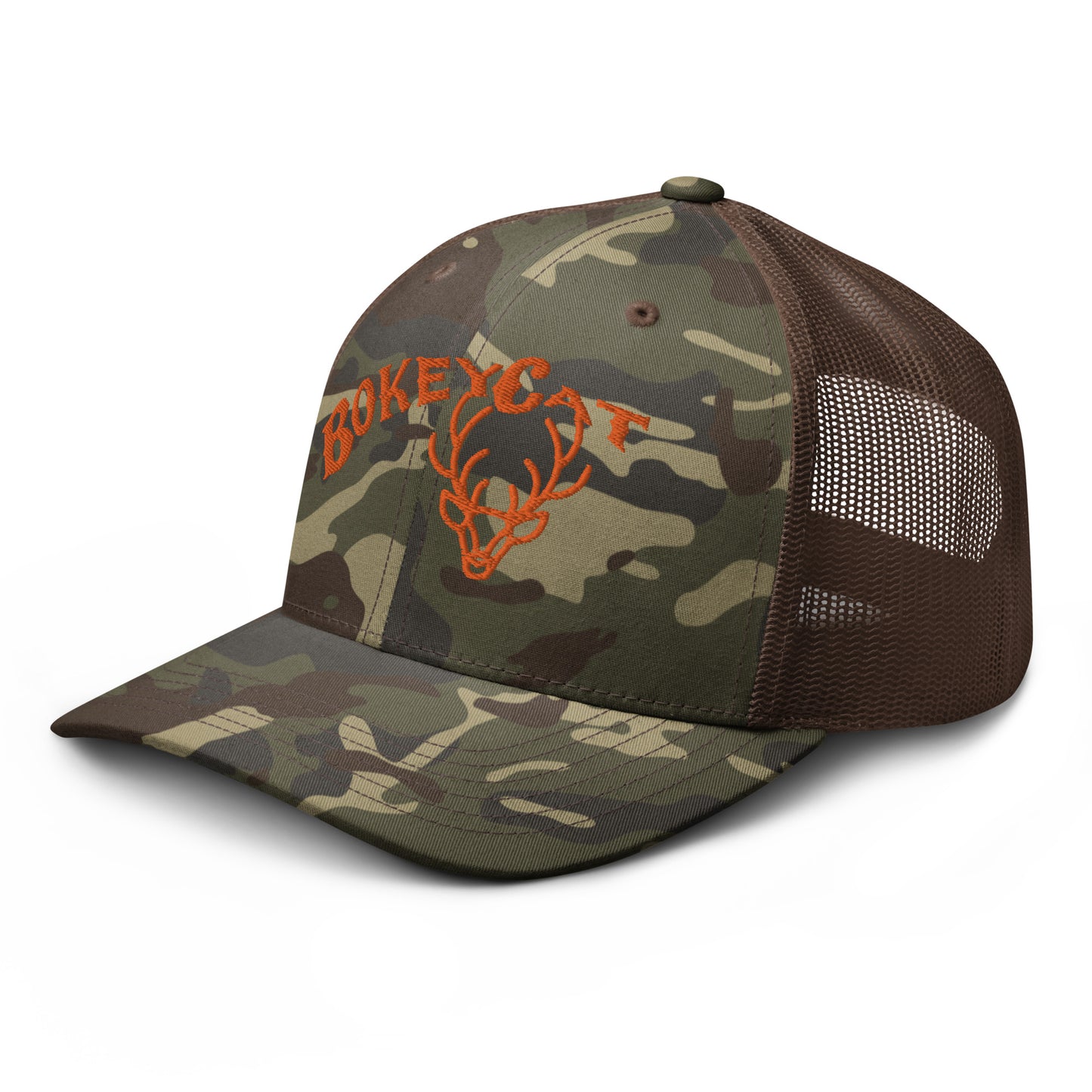 BokeyCat Camouflage trucker hat