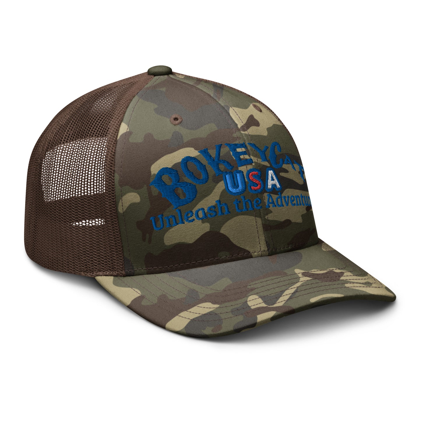 BokeyCat Camouflage trucker hat