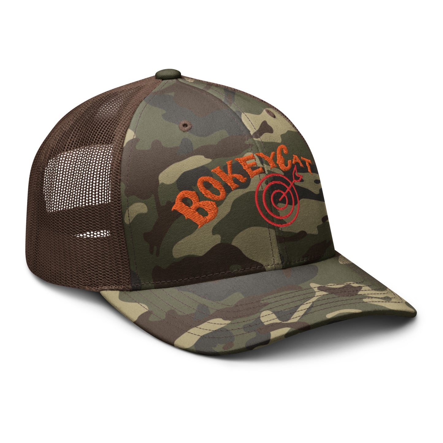 BokeyCat Camouflage trucker hat