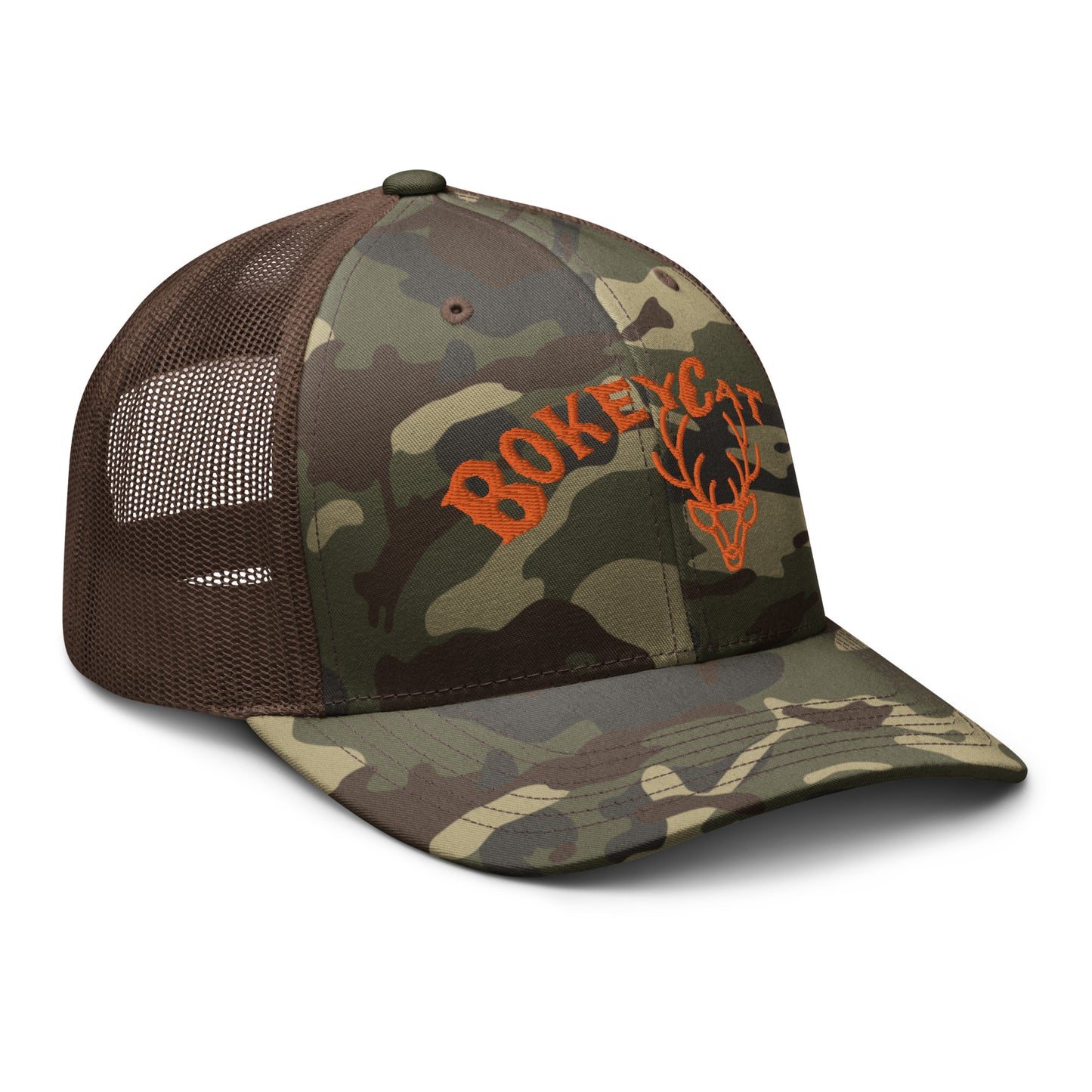 BokeyCat Camouflage trucker hat