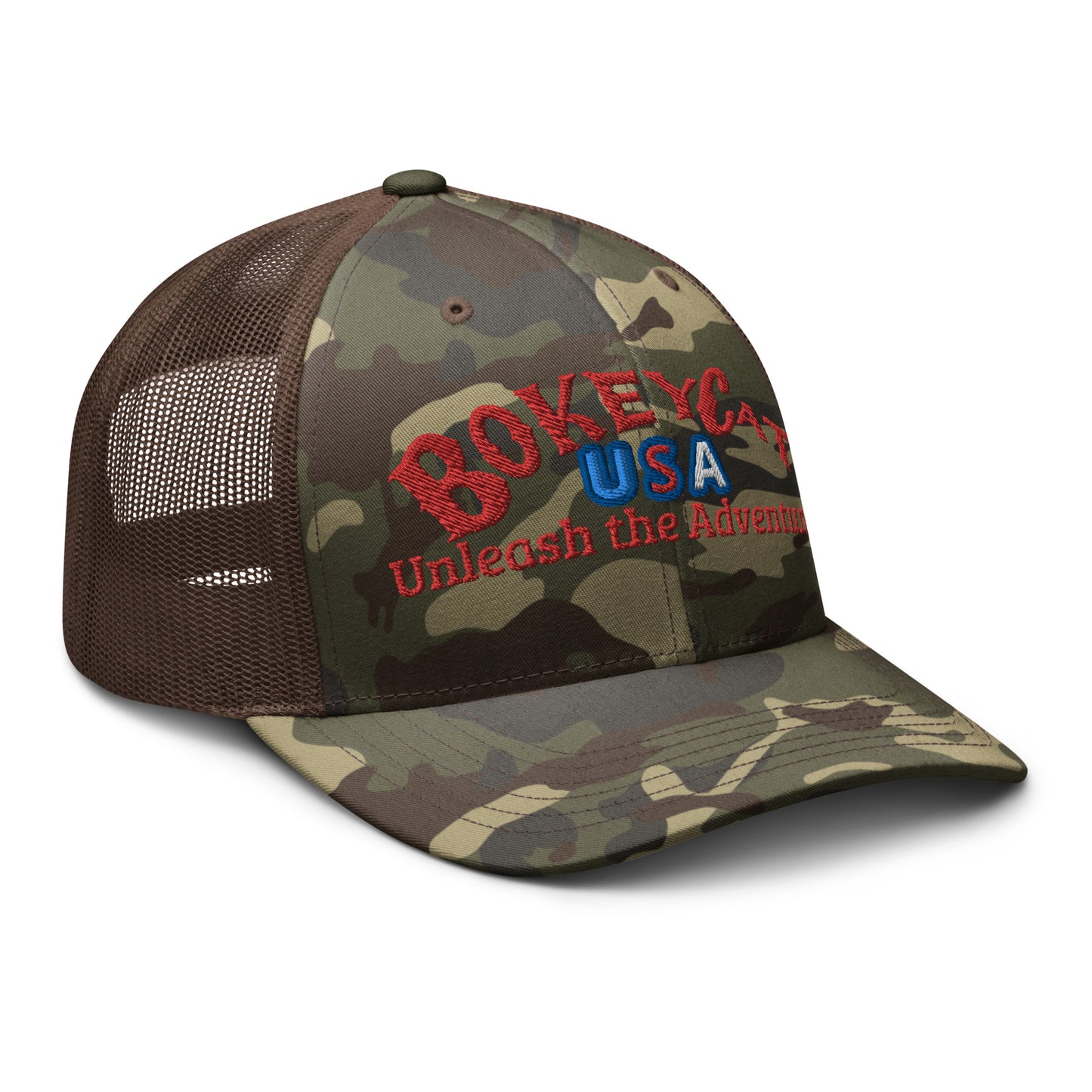 BokeyCat Camouflage trucker hat