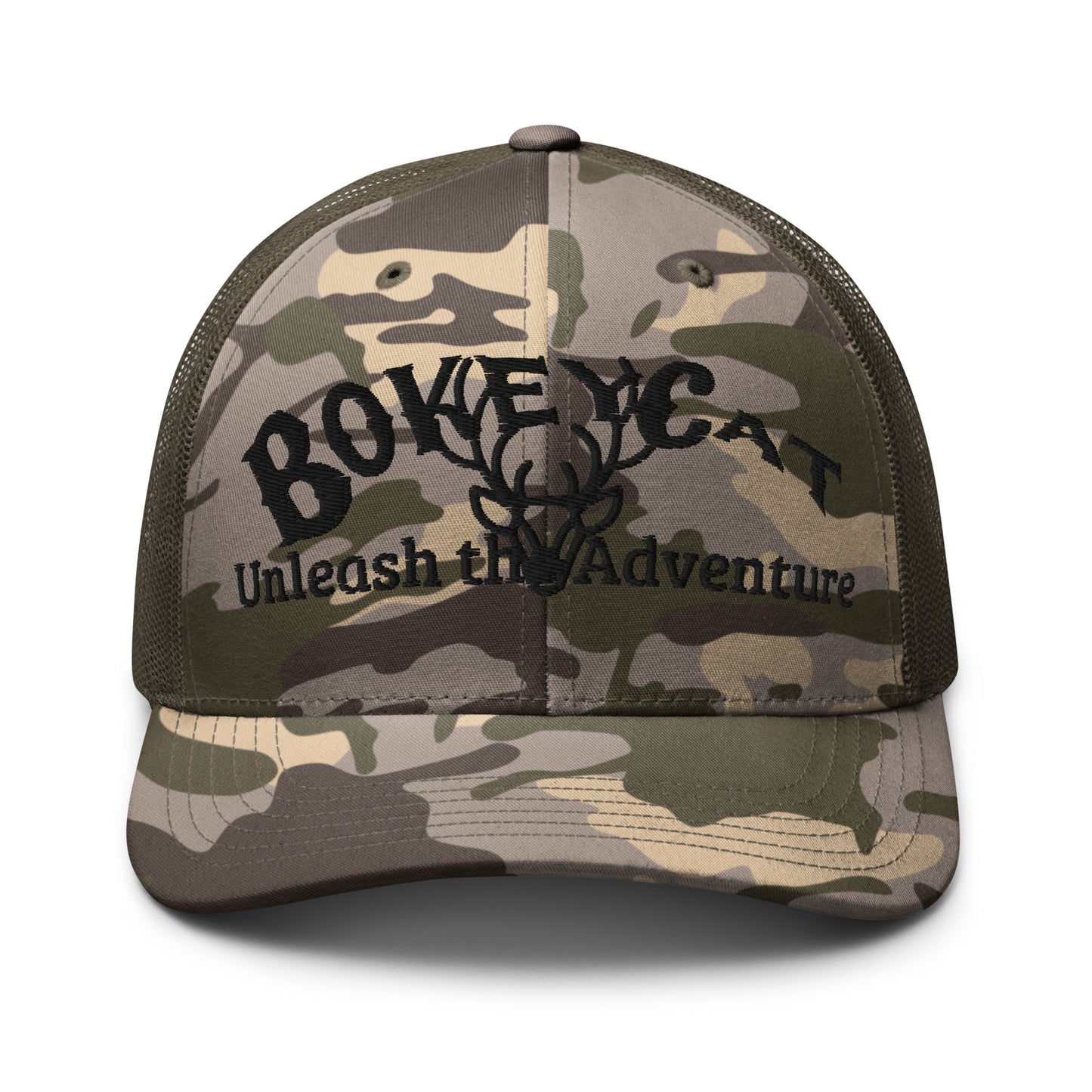 BokeyCat Camouflage trucker hat