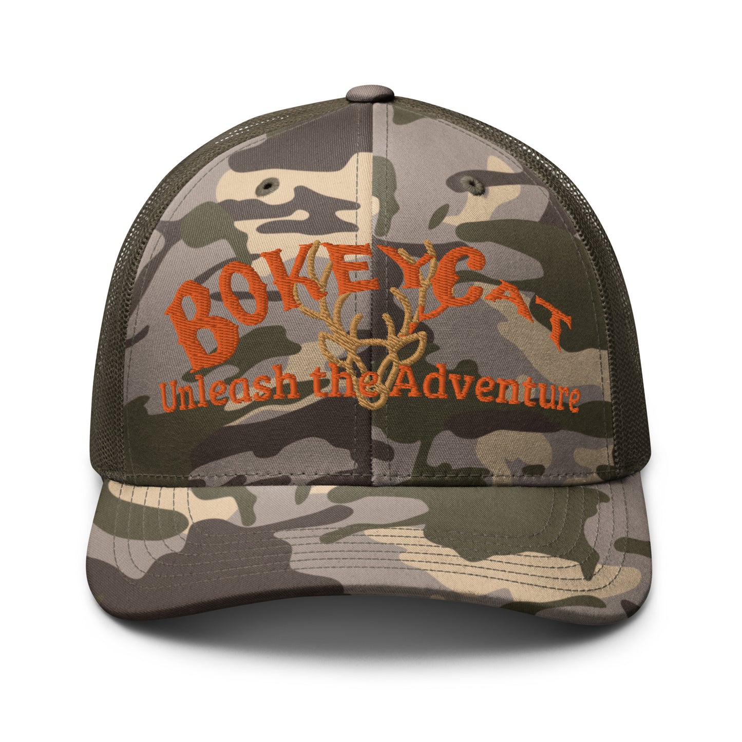 BokeyCat Camouflage trucker hat