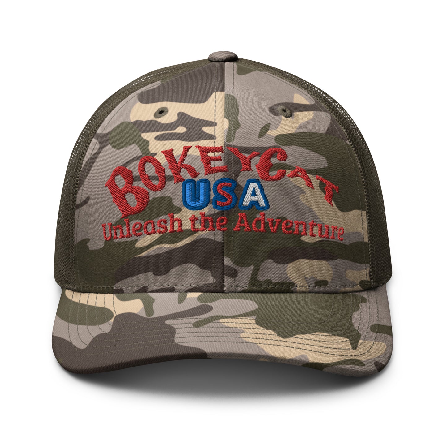BokeyCat Camouflage trucker hat