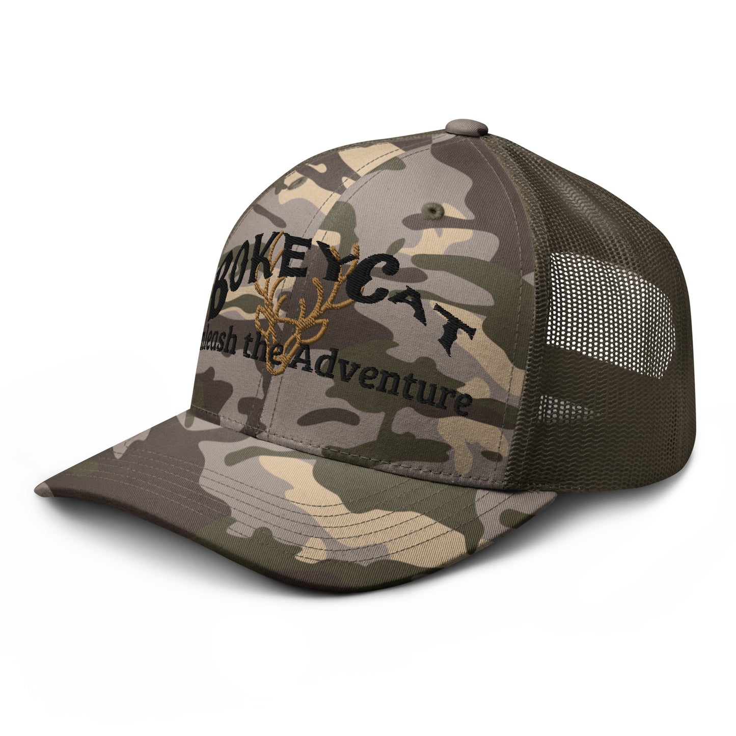 BokeyCat Camouflage trucker hat