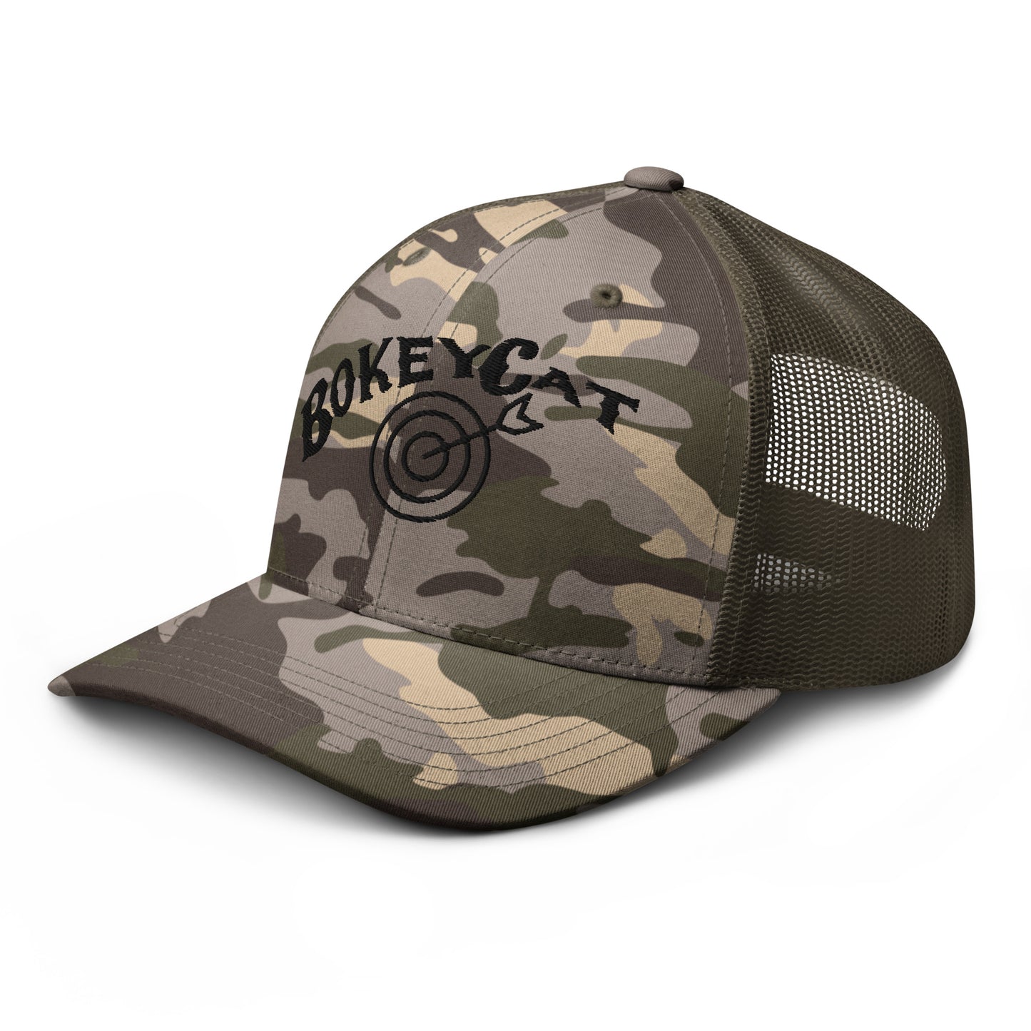 BokeyCat Camouflage trucker hat