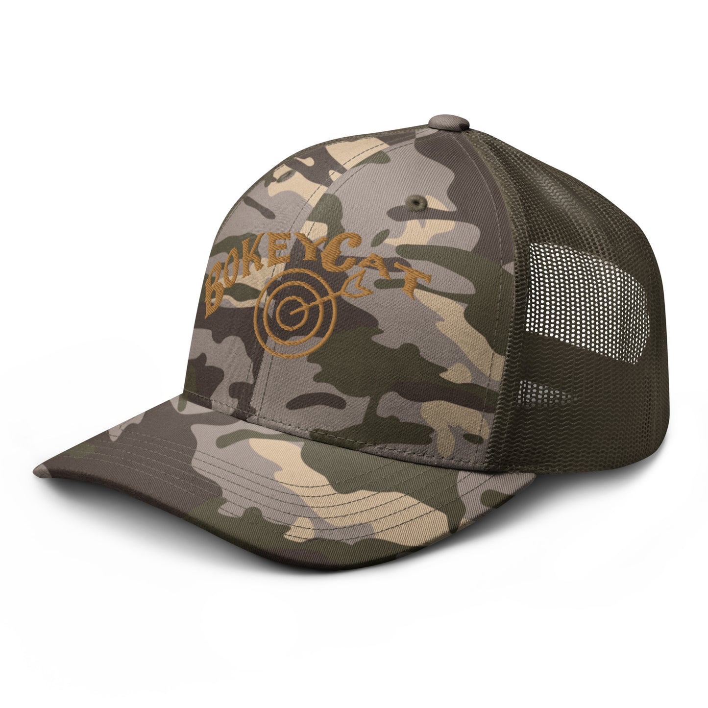 BokeyCat Camouflage trucker hat