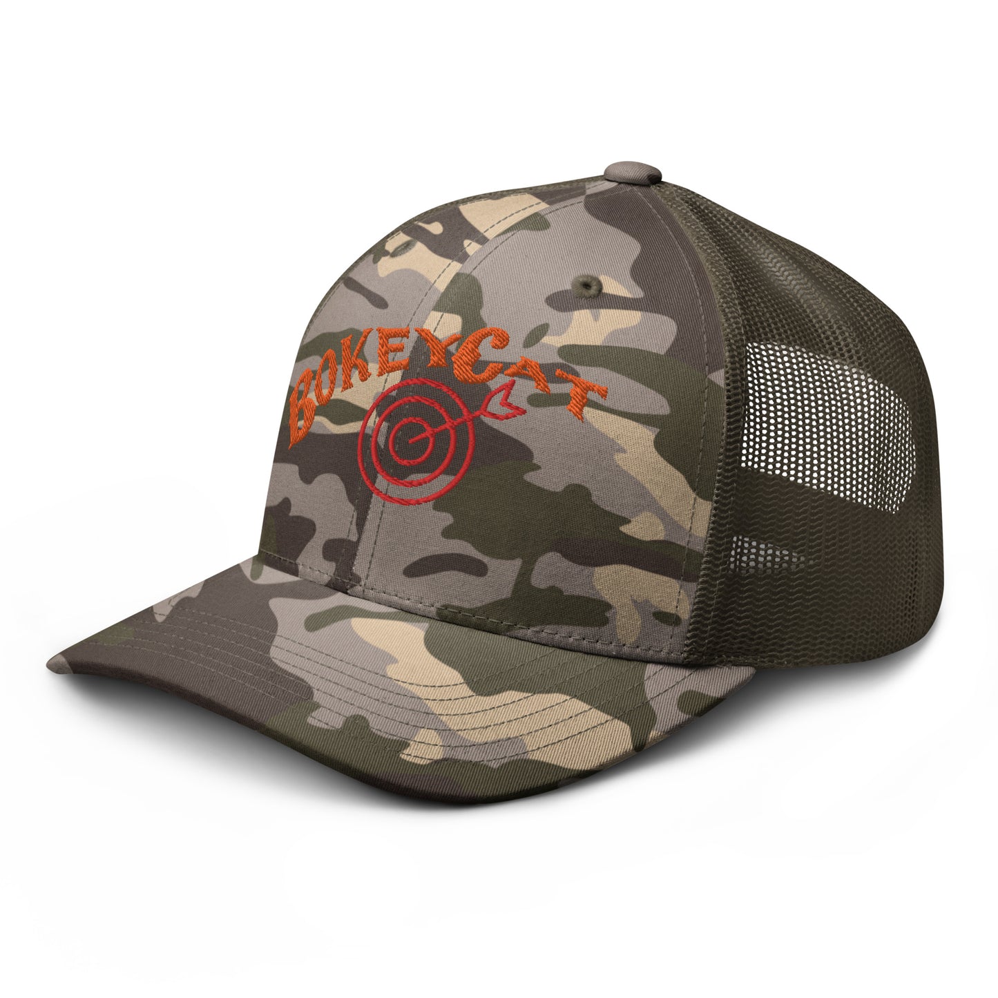 BokeyCat Camouflage trucker hat