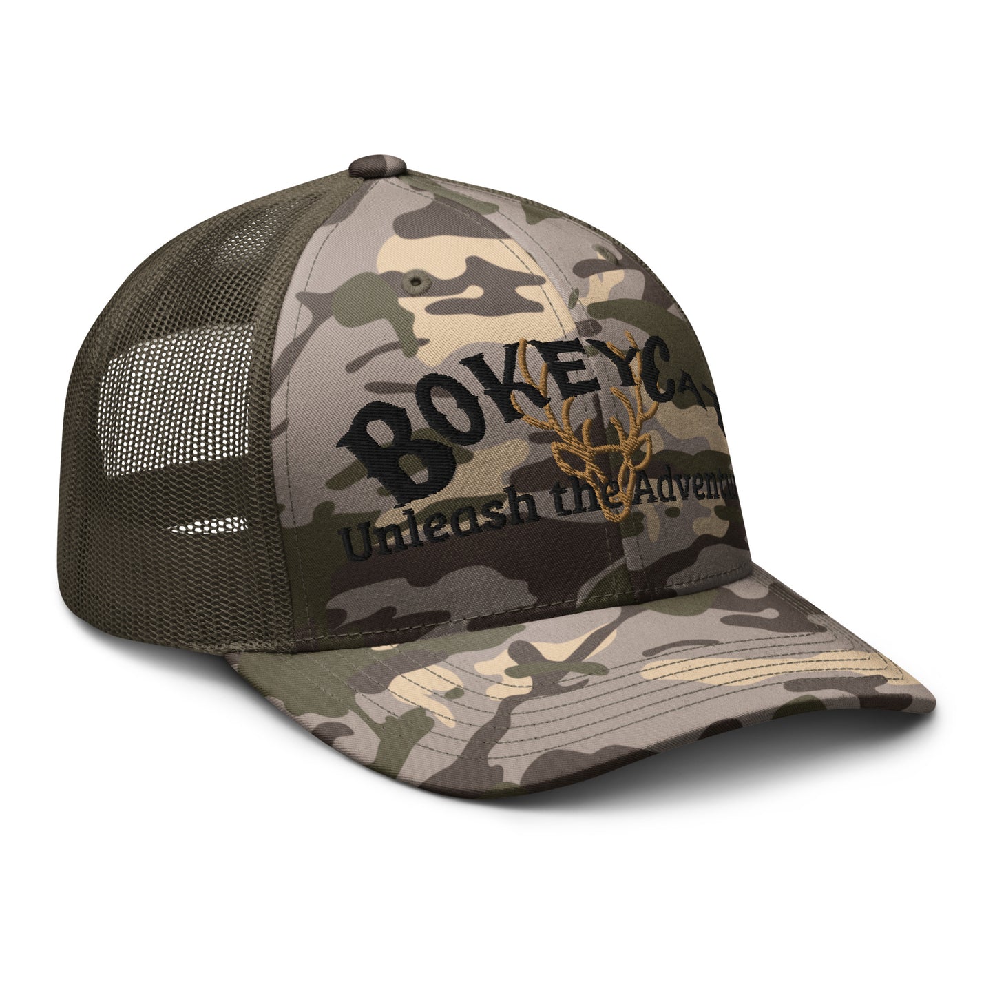 BokeyCat Camouflage trucker hat