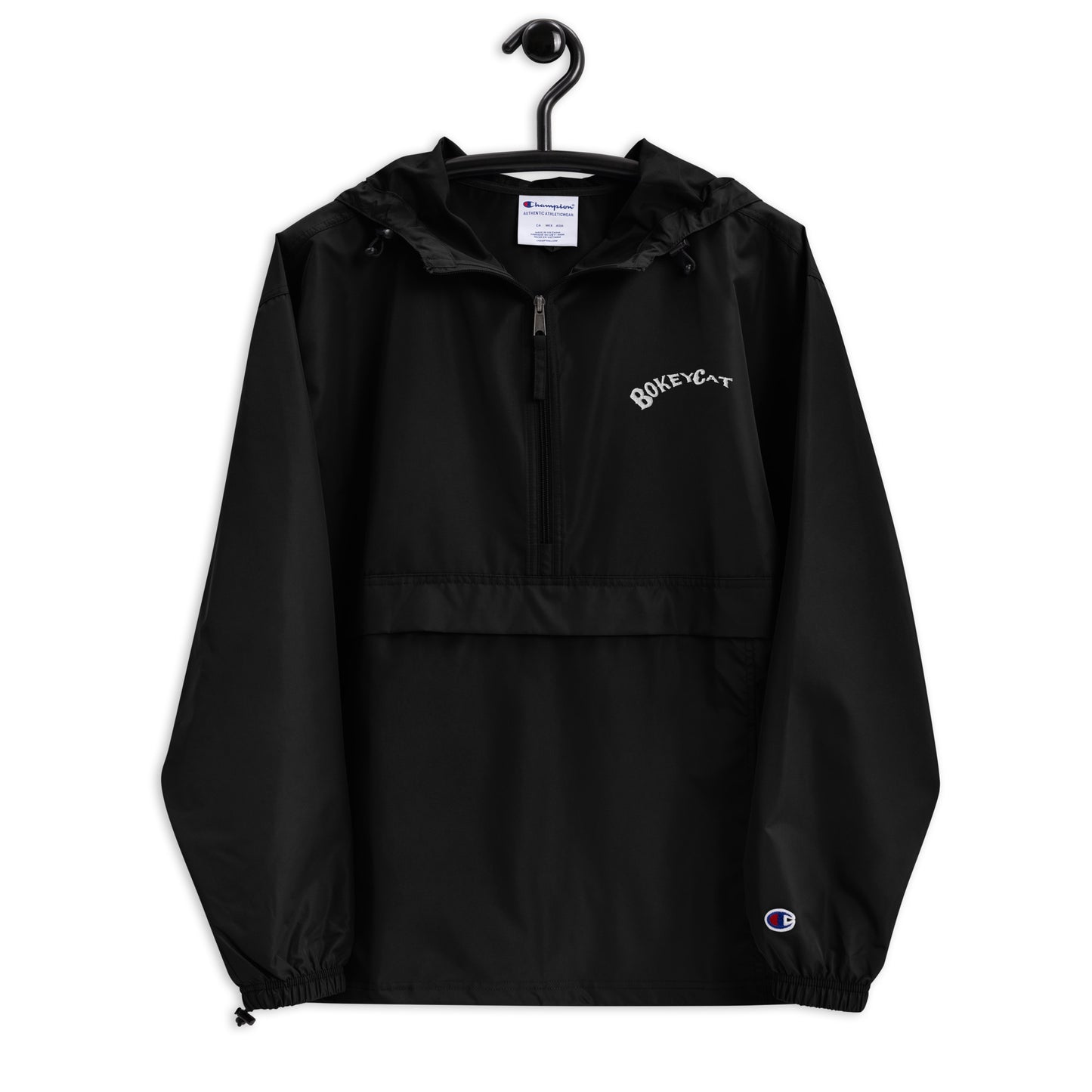 BokeyCat Embroidered Champion Packable Jacket