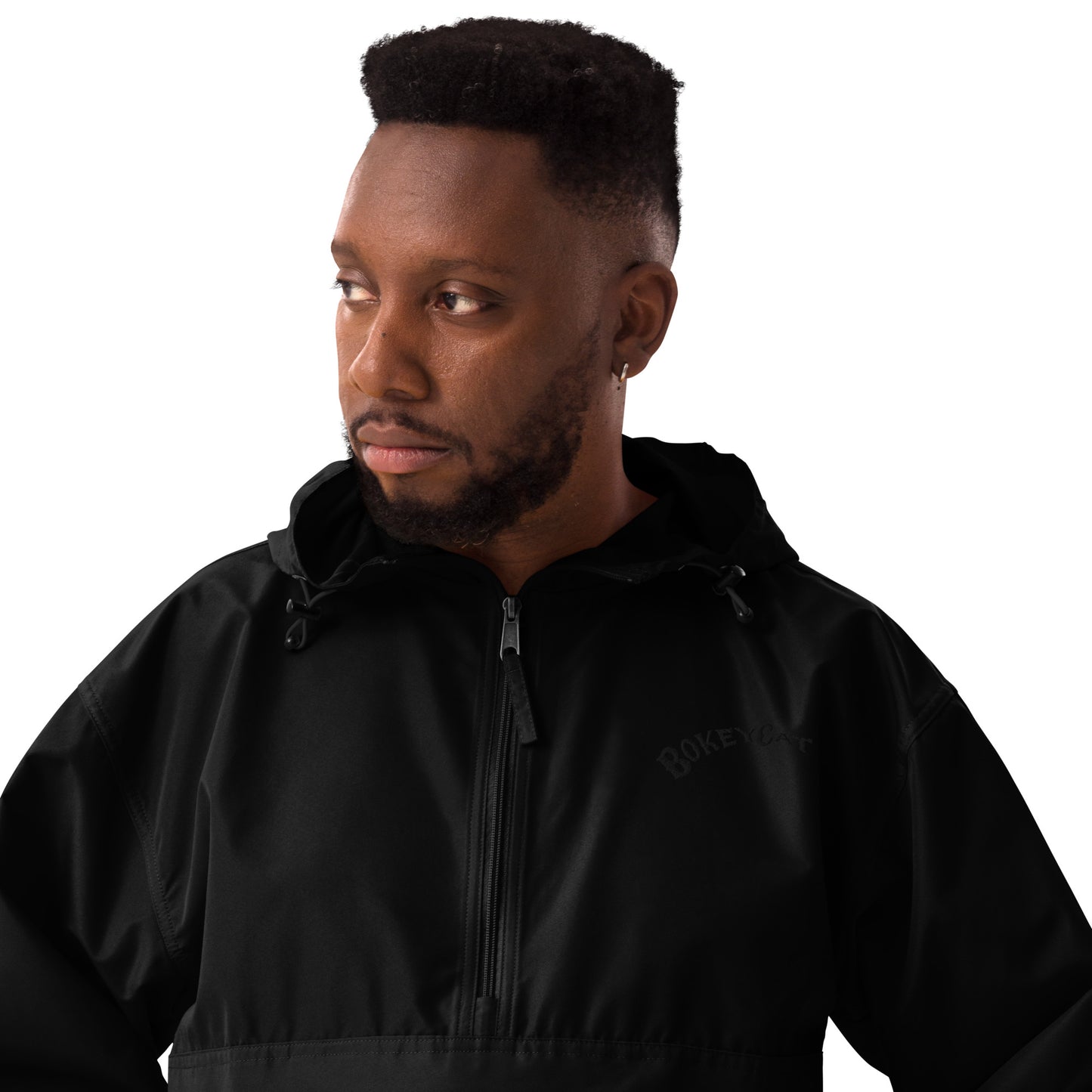 BokeyCat Embroidered Champion Packable Jacket