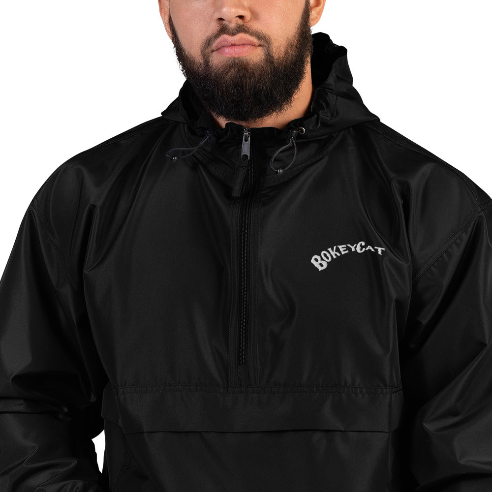 BokeyCat Embroidered Champion Packable Jacket