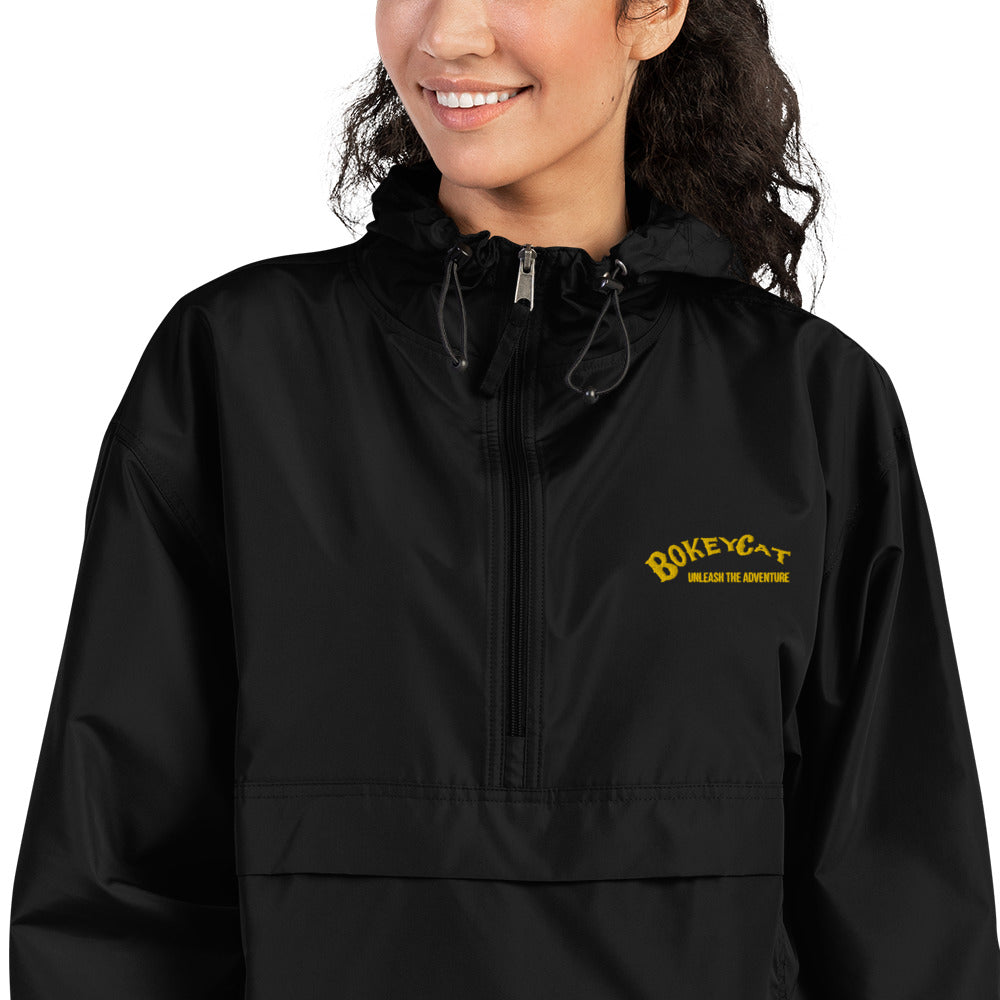 BokeyCat Embroidered Champion Packable Jacket