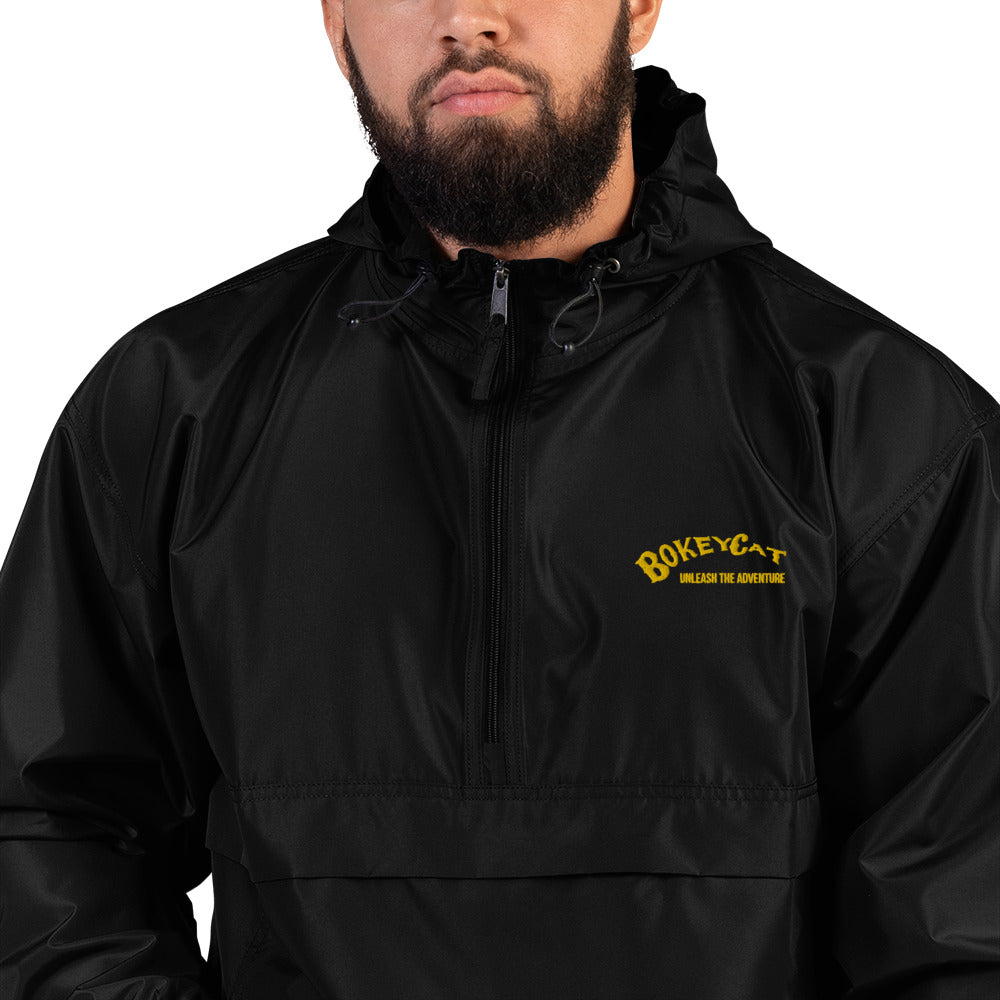 BokeyCat Embroidered Champion Packable Jacket