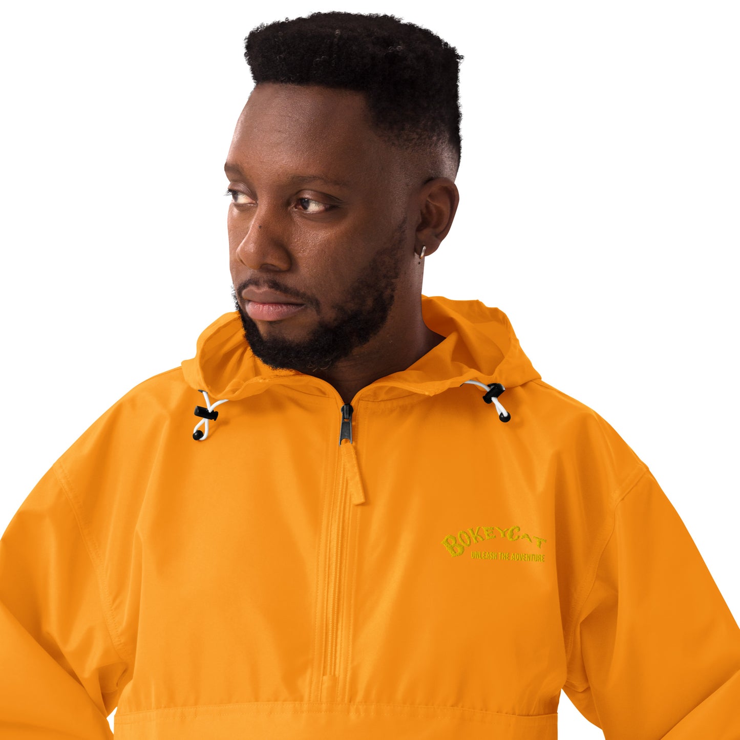 BokeyCat Embroidered Champion Packable Jacket