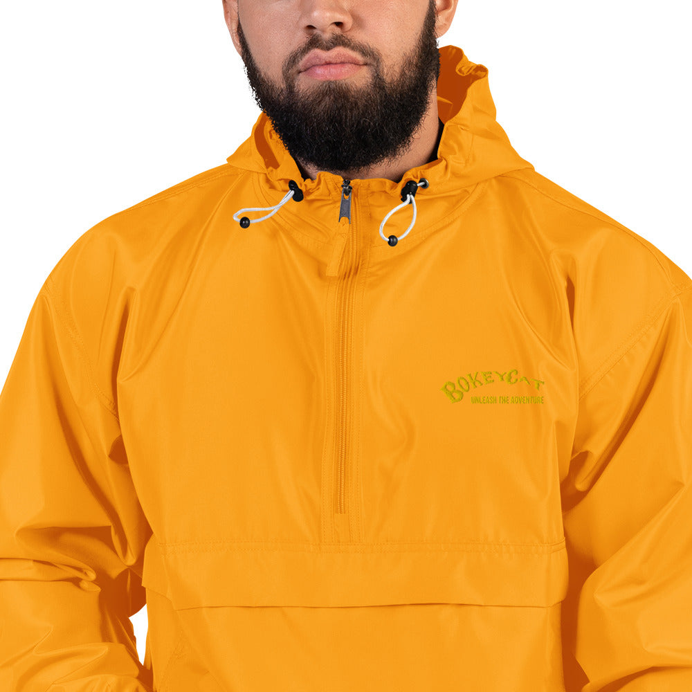 BokeyCat Embroidered Champion Packable Jacket