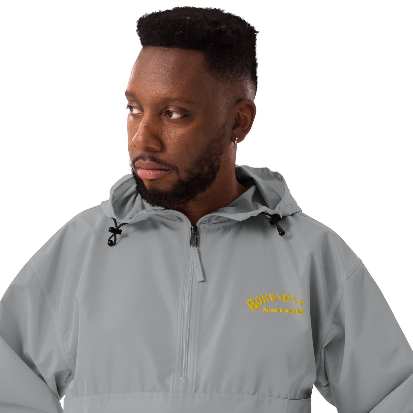 BokeyCat Embroidered Champion Packable Jacket