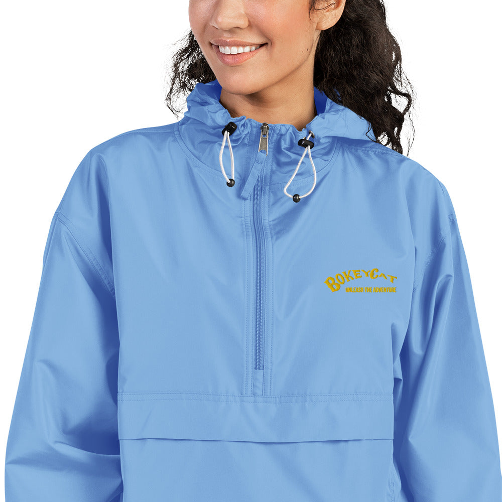 BokeyCat Embroidered Champion Packable Jacket
